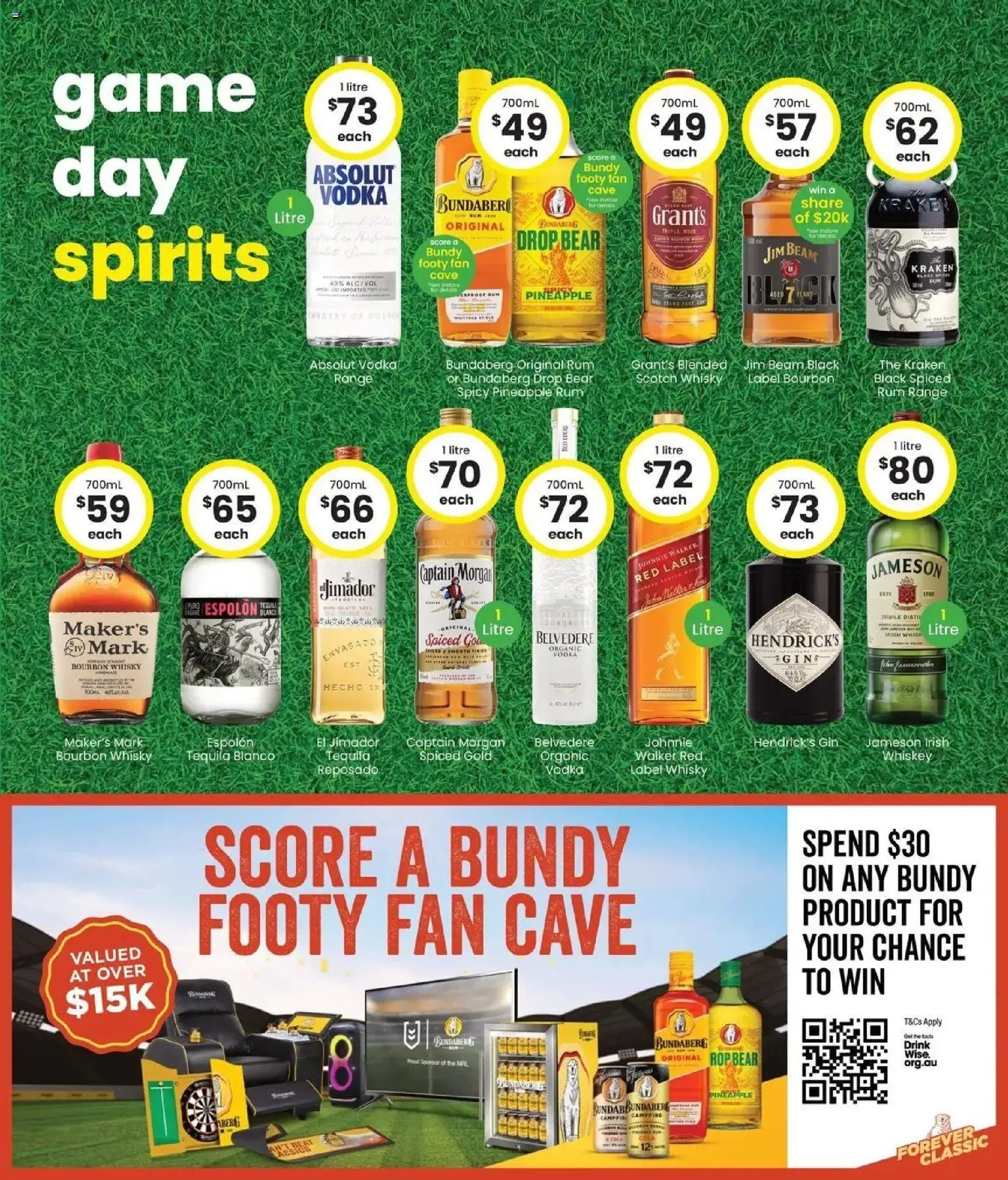 The Bottle-O - Good value booze for good value fans 14/09 - 14/09/2026 > weekly / monthly specials | Page: 5 | Products: Absolut Vodka, Pineapple, Scotch, Jameson