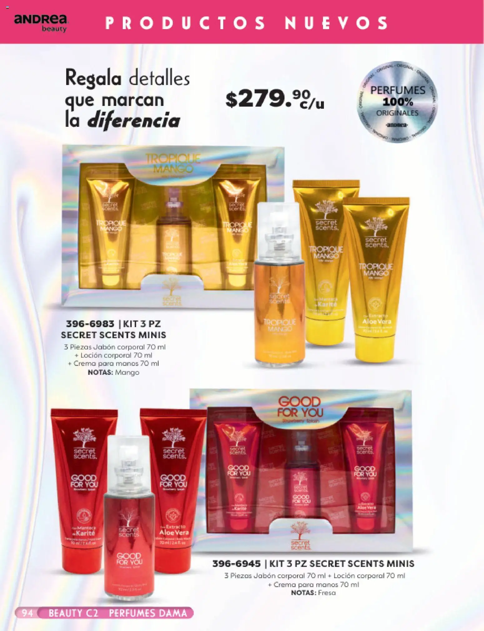 Nuevas ofertas de Andrea válidas en toda la República Mexicana desde el 24.05.2026. ¡Encuentra las mejores ofertas en Andrea catálogo Beauty! | Página: 94 | Productos: Crema, Mango, Té, Jabón