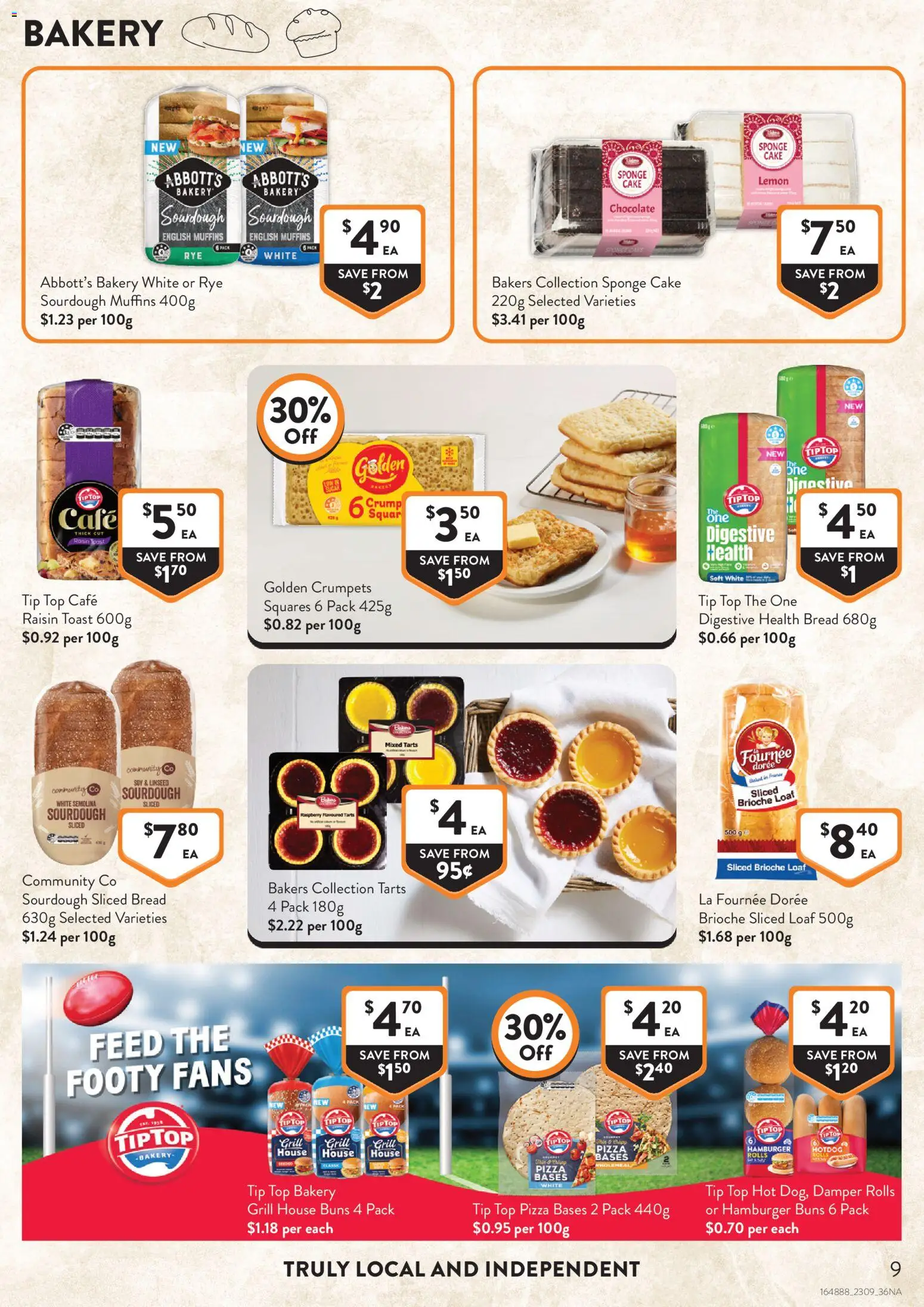 Foodworks catalogue - valid from 16/09/2026 | Page: 9 | Products: Brioche, Sponge, Lemon, Raspberry