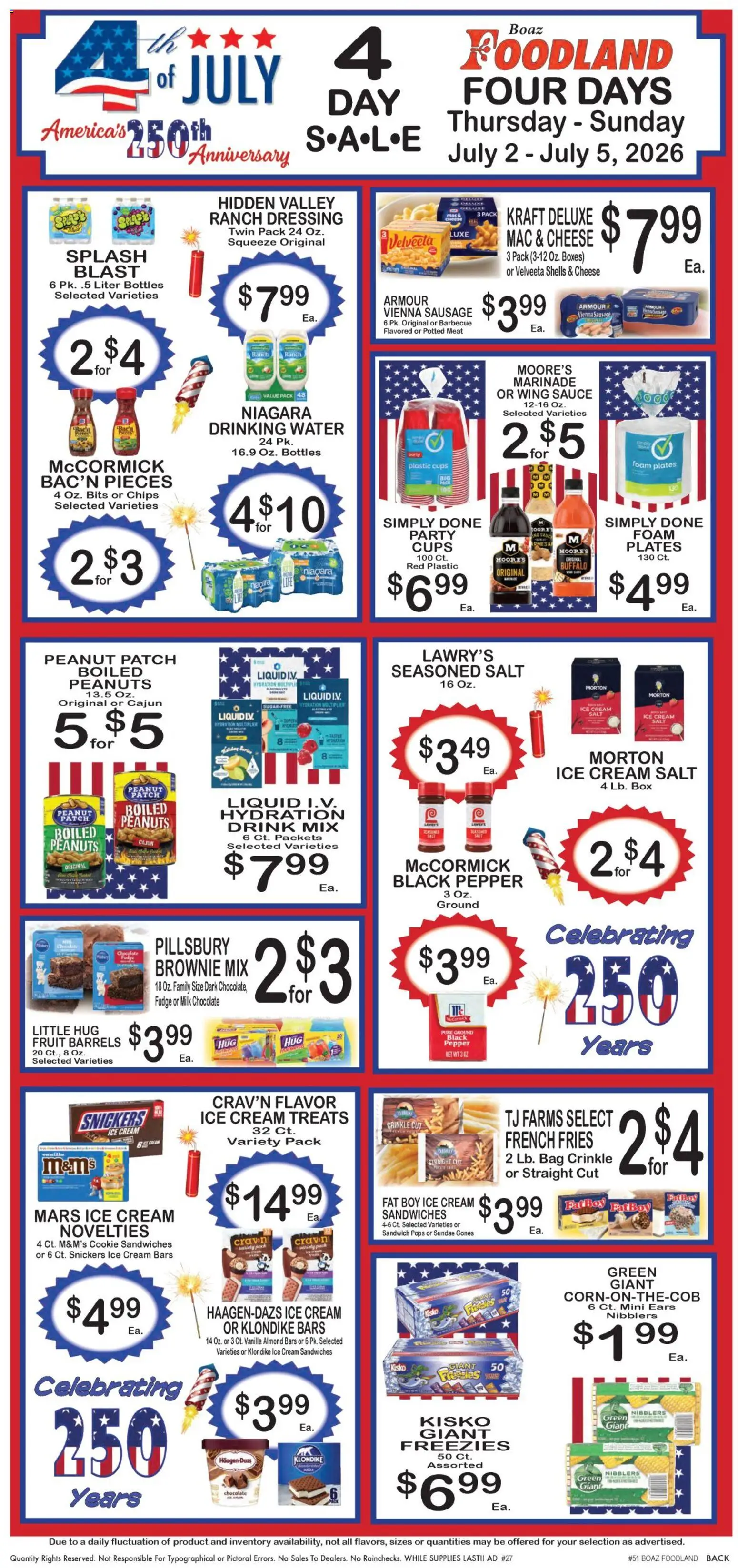 Foodland Weekly Ad - valid from 06/30/2026 | Page: 6 | Products: Box, Milk, Chips, Water