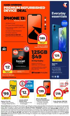 Preview of Coles catalogue  - valid from 29.04.2026 | Page: 47 | Products: Water, Device, Camera, Iphone