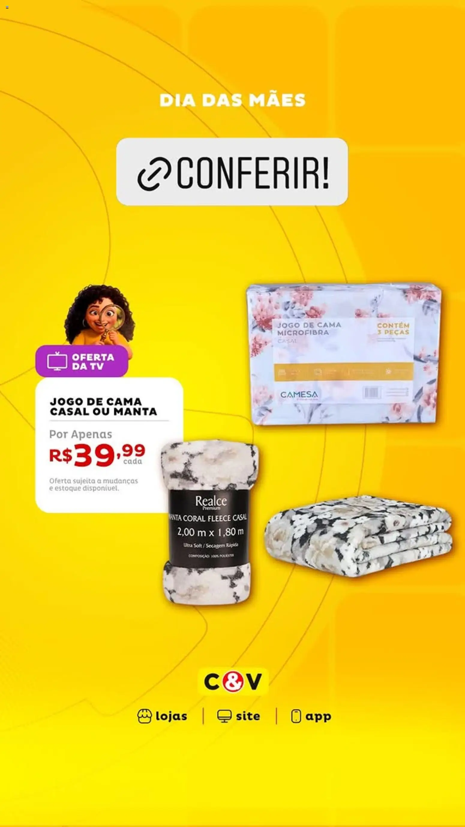 Casa e Video Folheto - válido de 11.05.2026 | Página: 3 | Produtos: Jogo de cama, Cama, Tv
