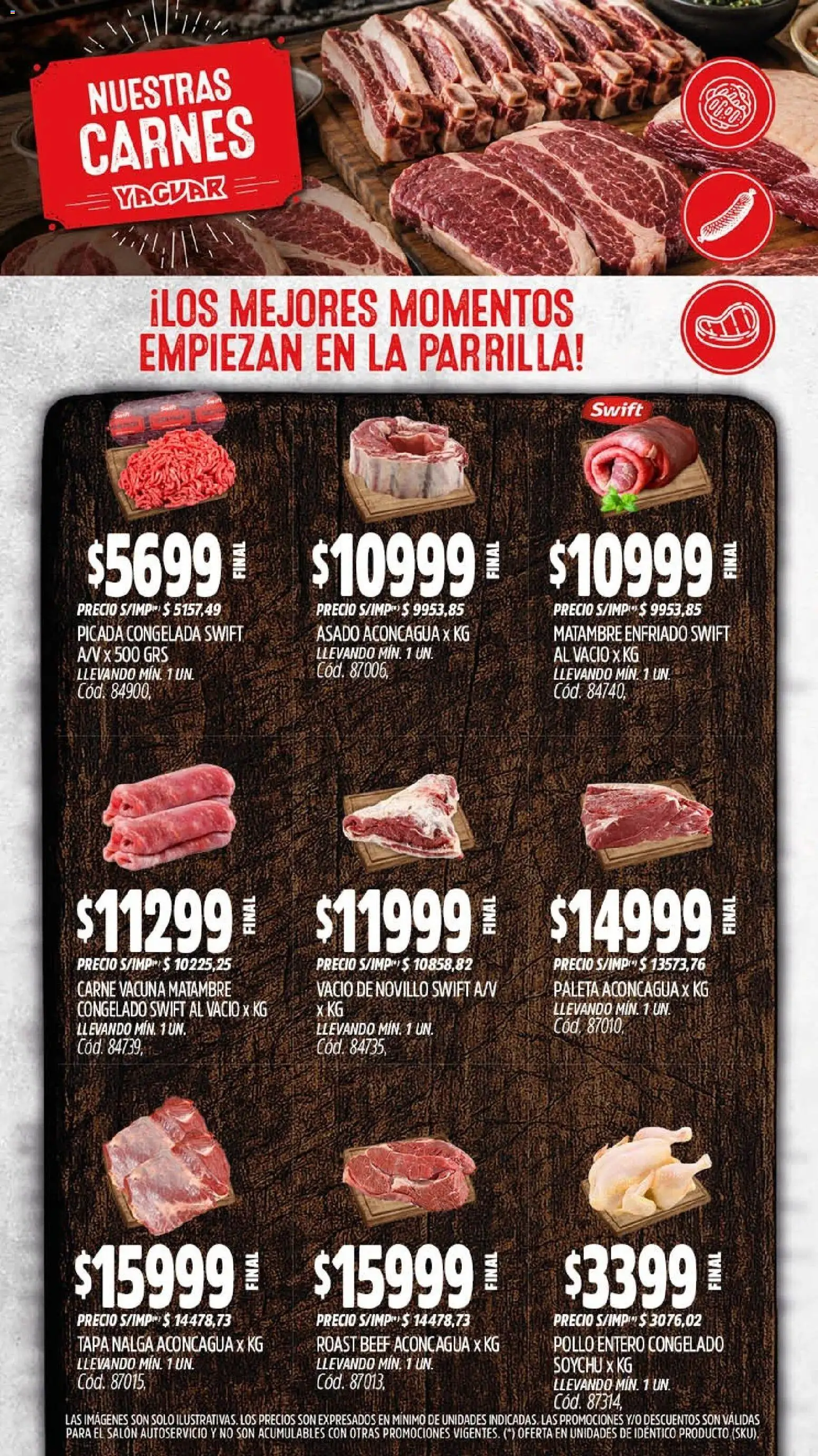 Yaguar - Oferta Semanal Misiones │ válido desde el 28/09/2026 | Página: 6 | Productos: Pollo entero, Parrilla, Pollo, Carne