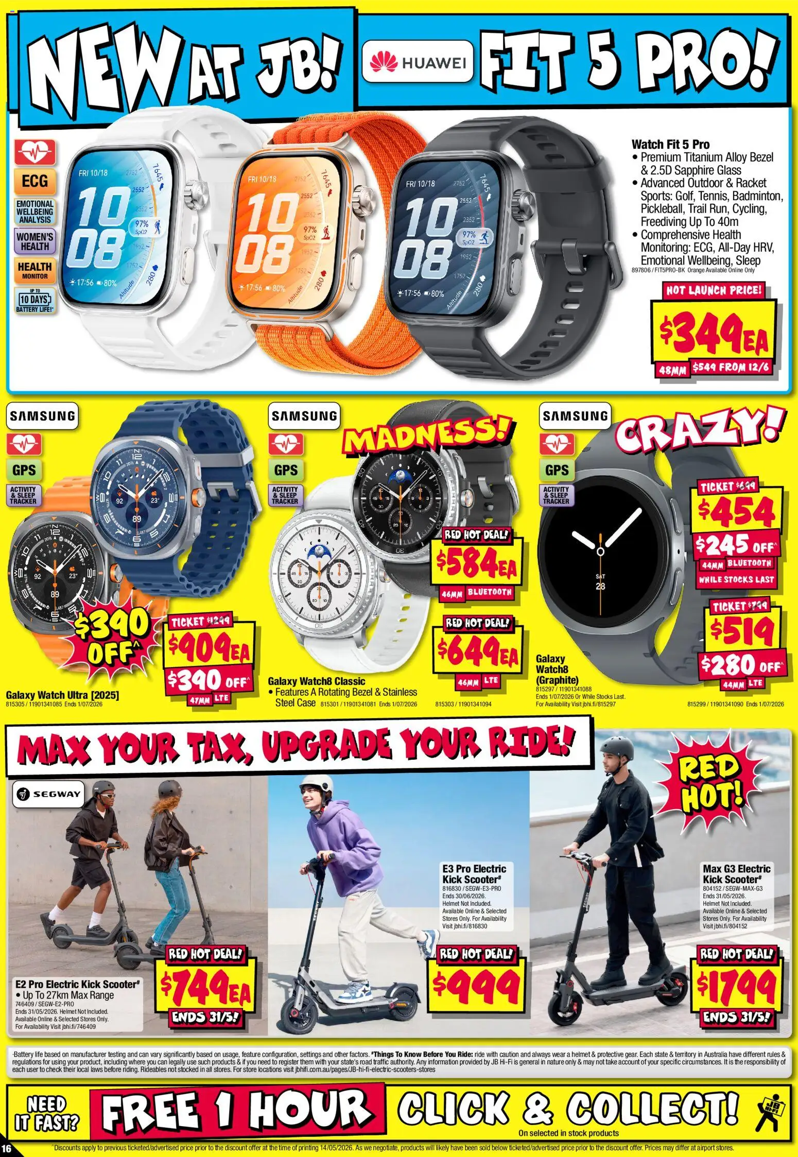 JB Hi-Fi catalogue - valid from 28.05.2026 | Page: 16 | Products: Battery, Watch, Monitor, Case