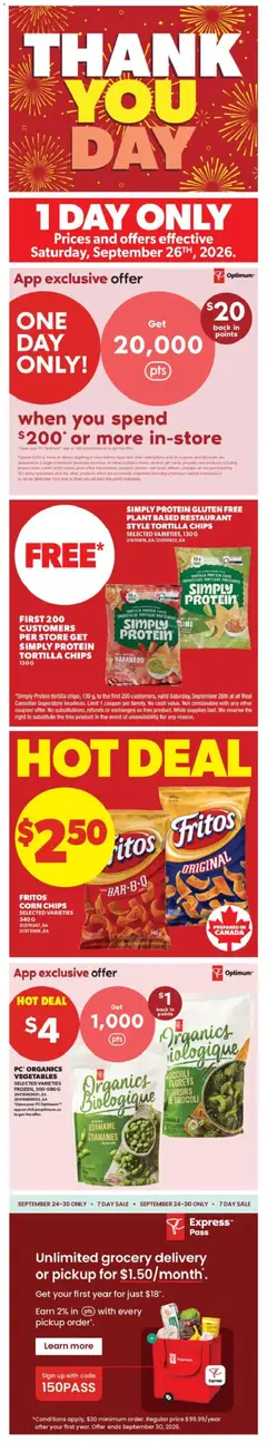 Preview of Real Canadian Superstore weekly flyer / circulaire from shop Real Canadian Superstore valid from Sep 24, 2026