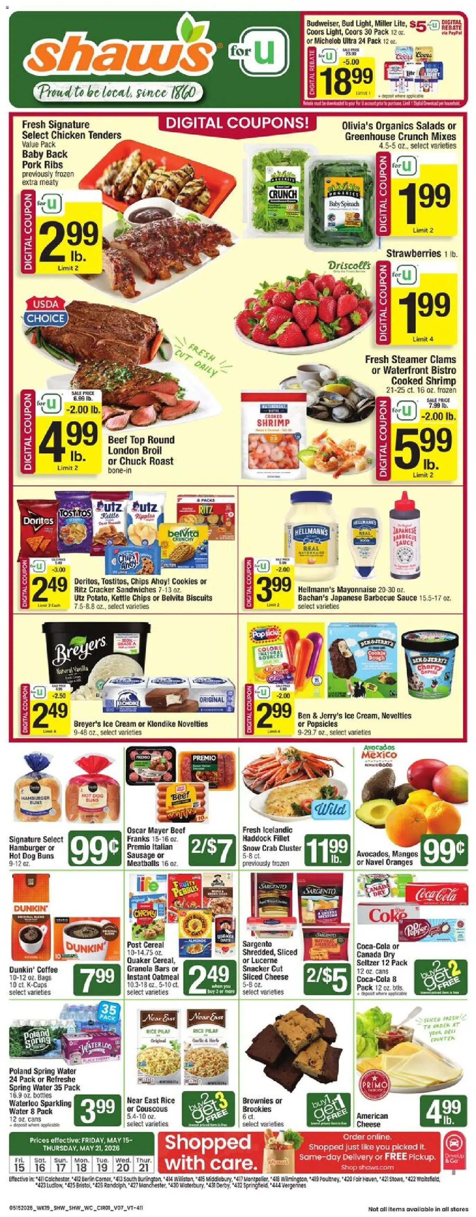 Shaw's Weekly Ad - VT - valid from 15.05.2026 | Page: 1