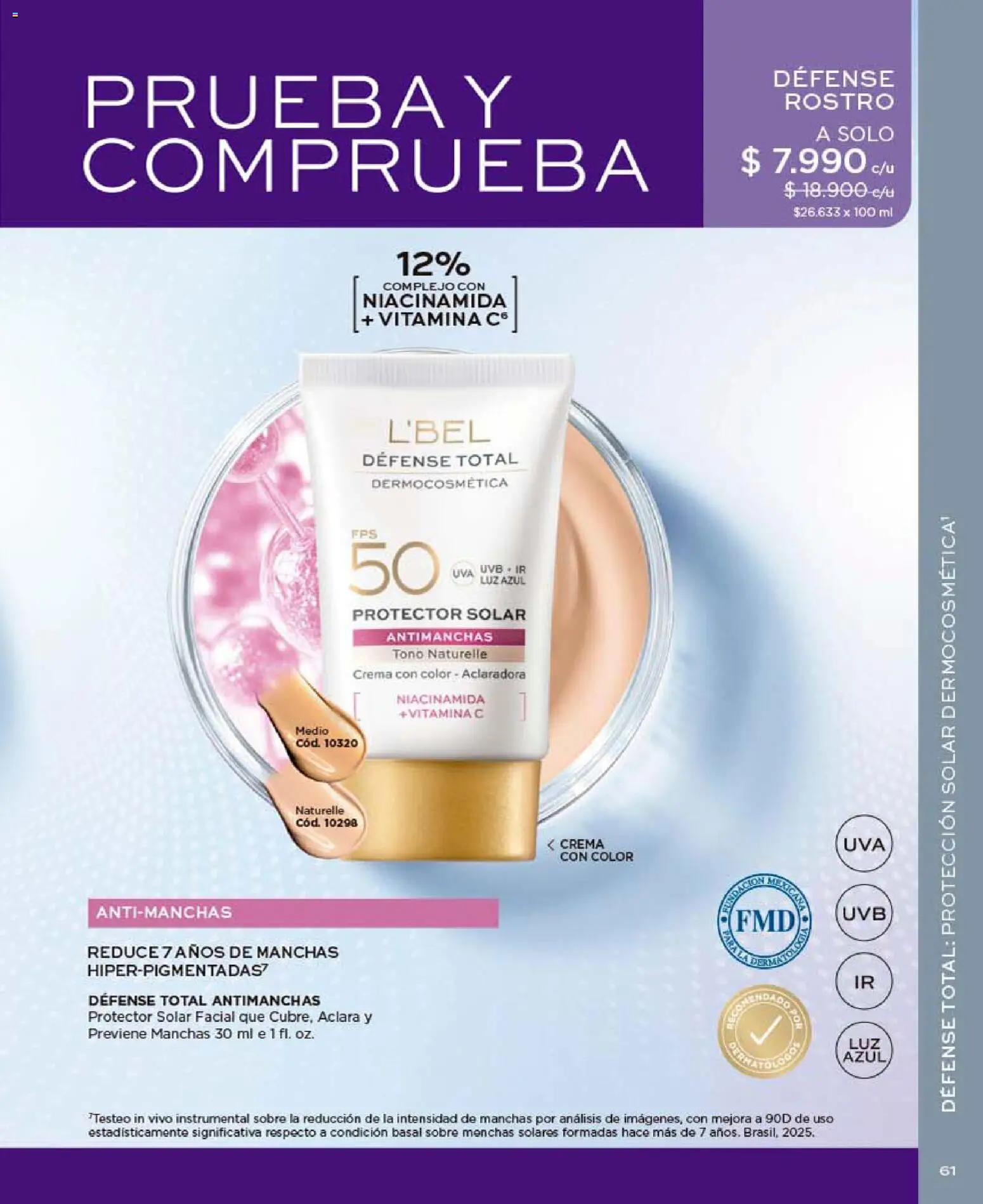 Catálogo L'Bel Campaña 10 │ válido desde el 01.06.2026 | Página: 61 | Productos: Protector solar, Sobre, Crema