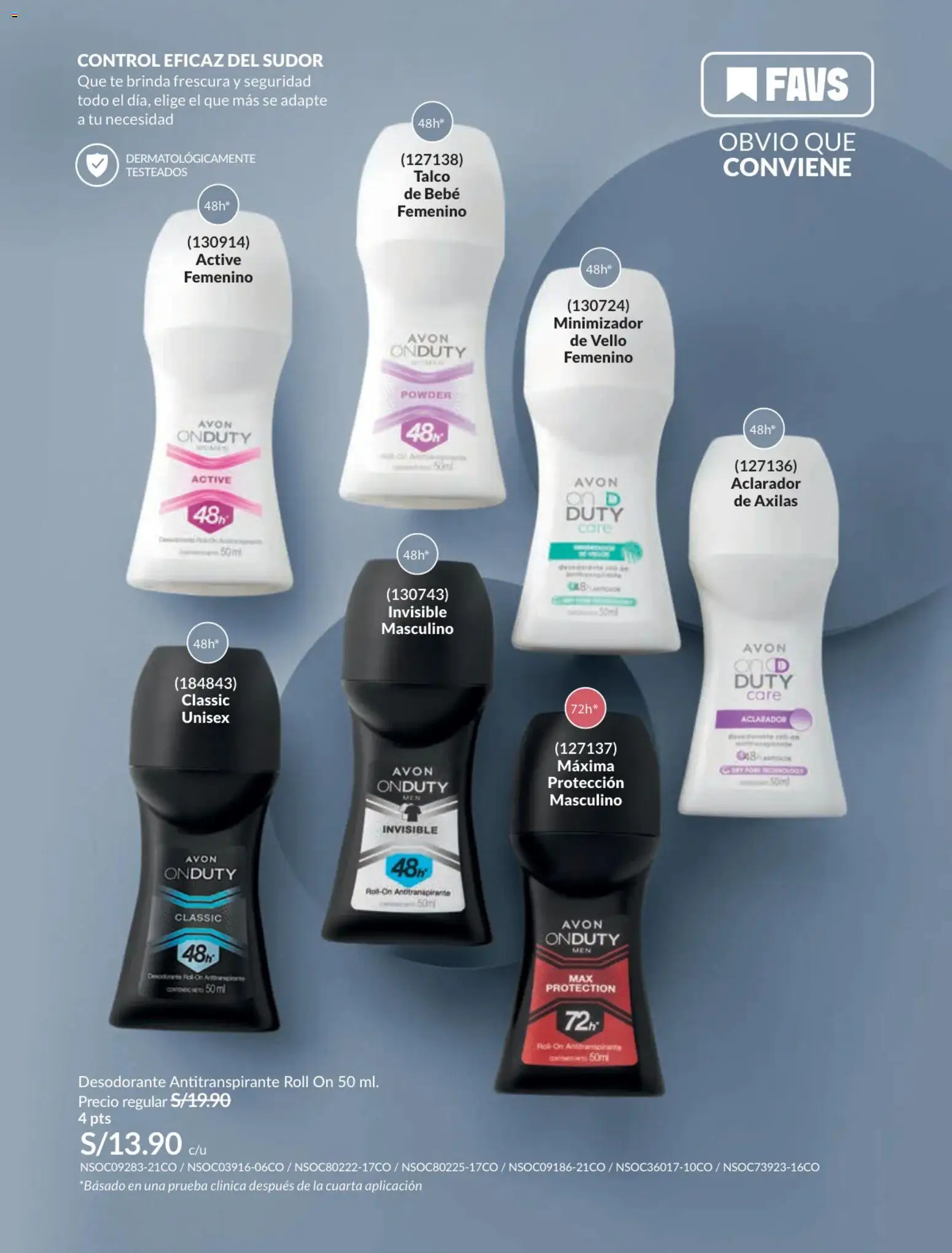 Catálogo Avon válido desde 17.06.2026 | Página: 157 | Productos: Desodorante, Antitranspirante, Té