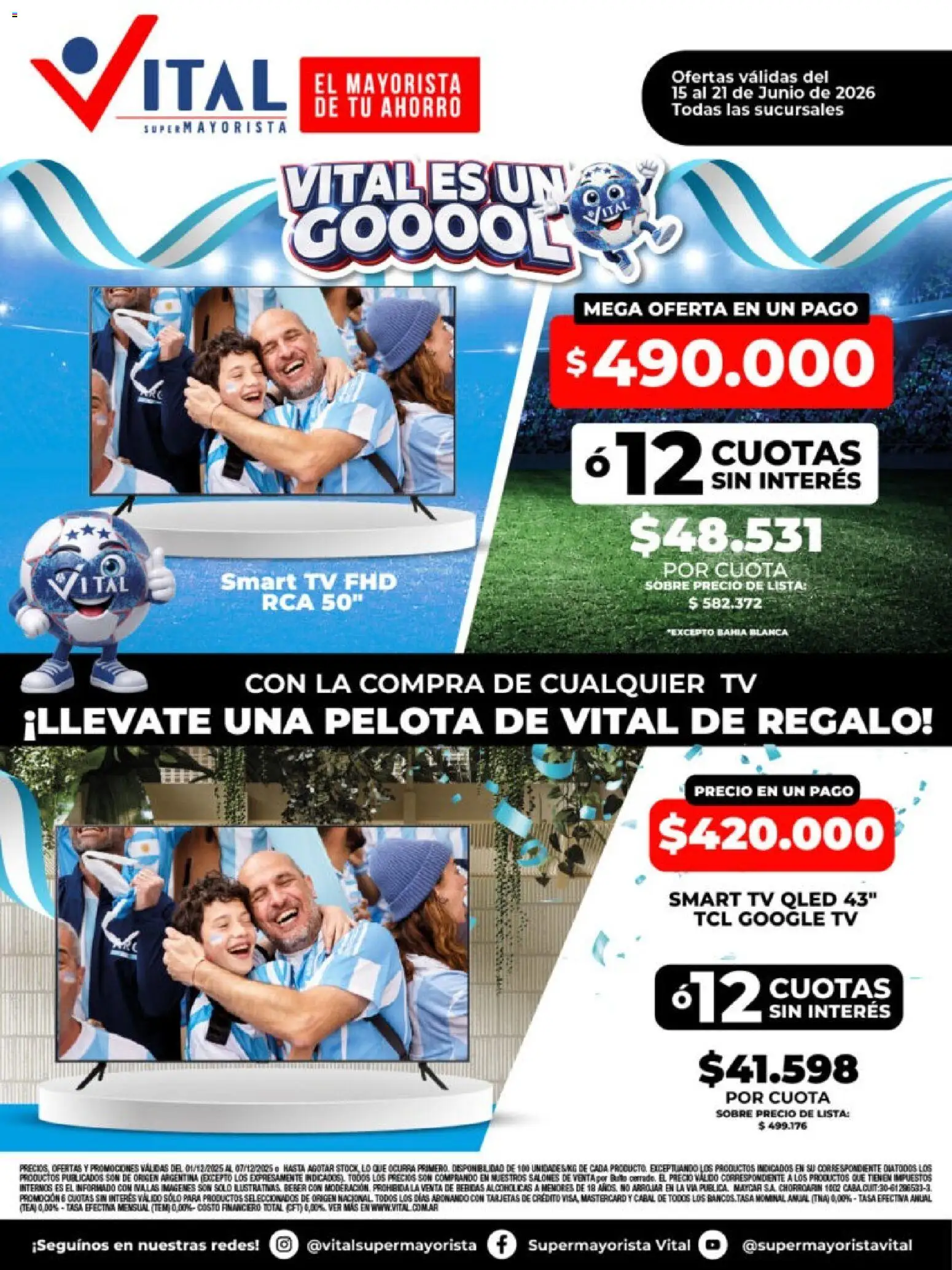 Vital - Especial de nonfood │ válido desde el 15.06.2026 | Página: 1 | Productos: Sobre, Pelota