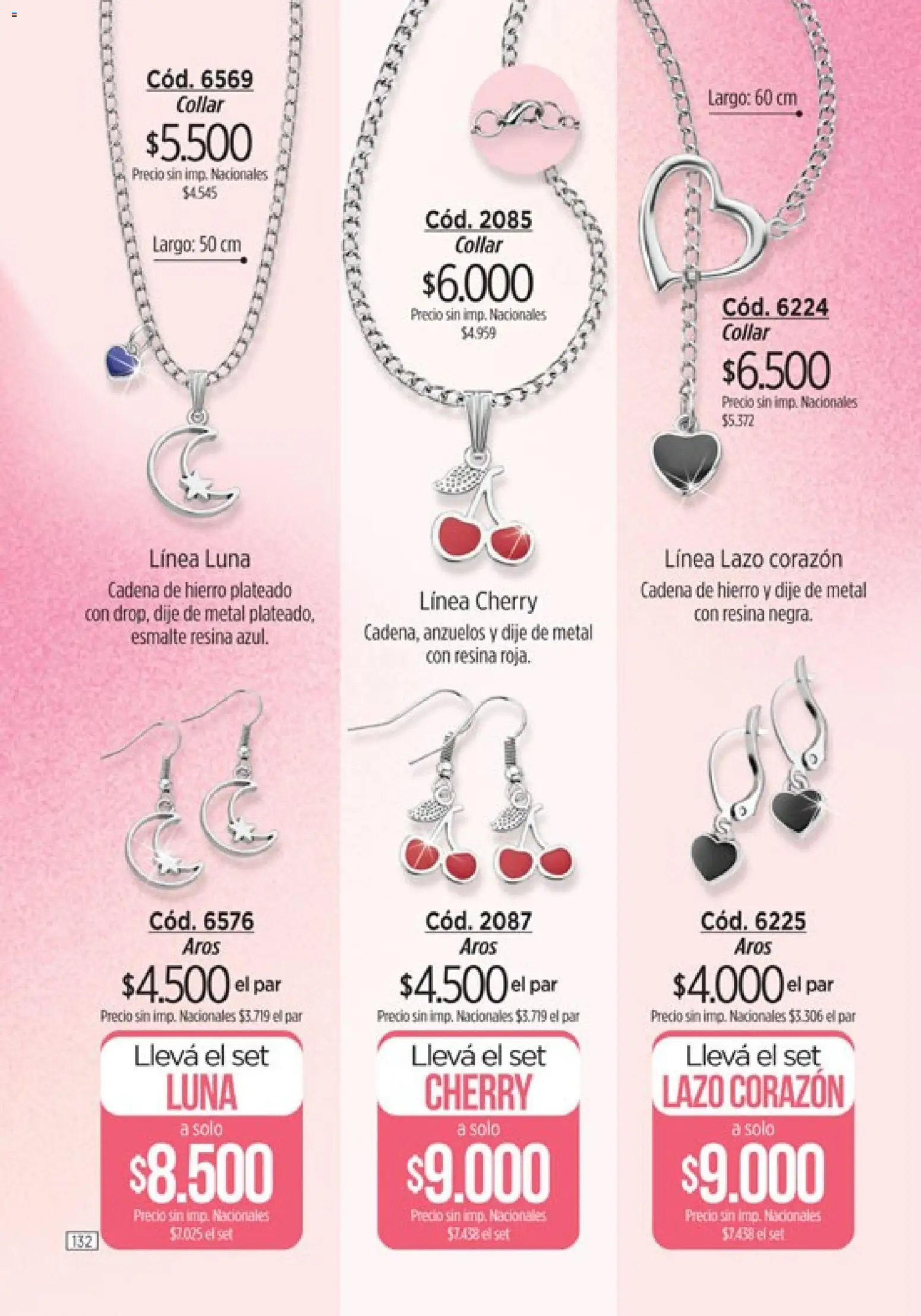 Amodil - Campaña 10 │ válido desde el 01.06.2026 | Página: 132 | Productos: Collar, Aros, Dije, Cadena