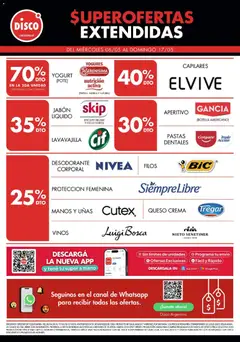 Vista previa Disco ofertas válido desde el 06.05.2026 | Página: 4 | Productos: Disco, Queso crema, Jabón, Queso