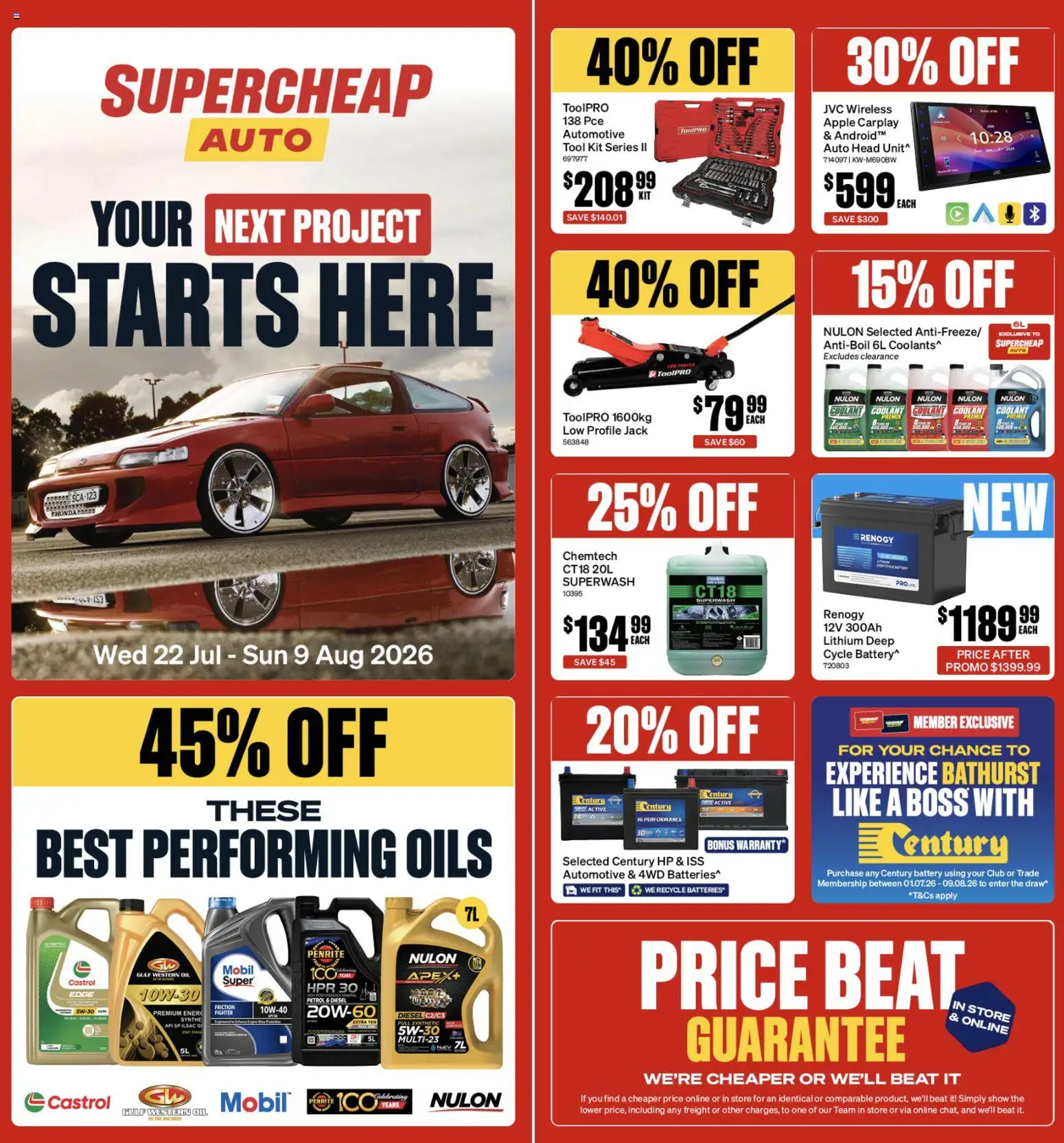 Supercheap Auto catalogue from 22 Jul 2026 | Page: 1