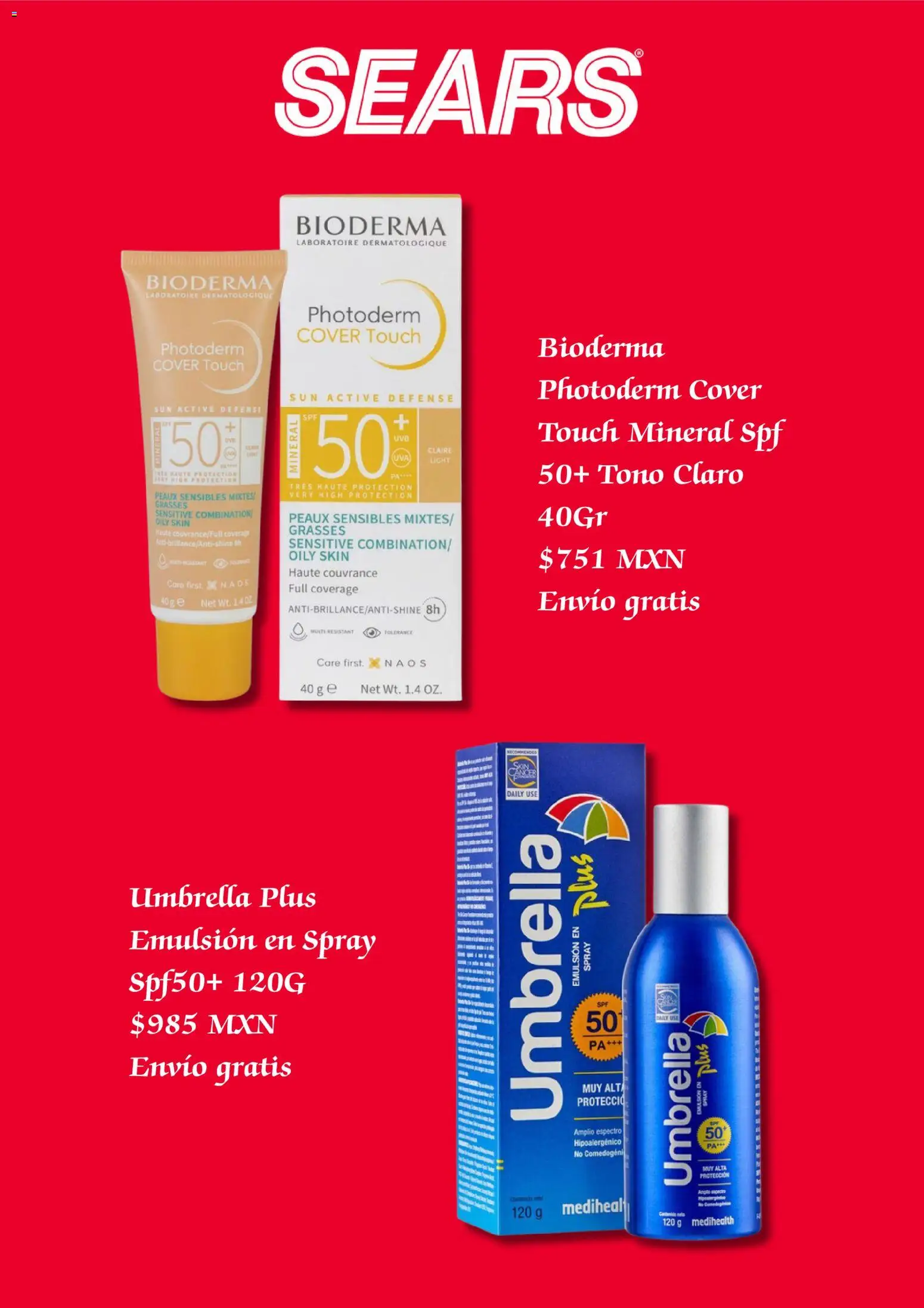 Nuevas ofertas de Sears válidas en toda la República Mexicana desde el 01.05.2026. ¡Encuentra las mejores ofertas en Sears promociones! | Página: 4 | Productos: Emulsión