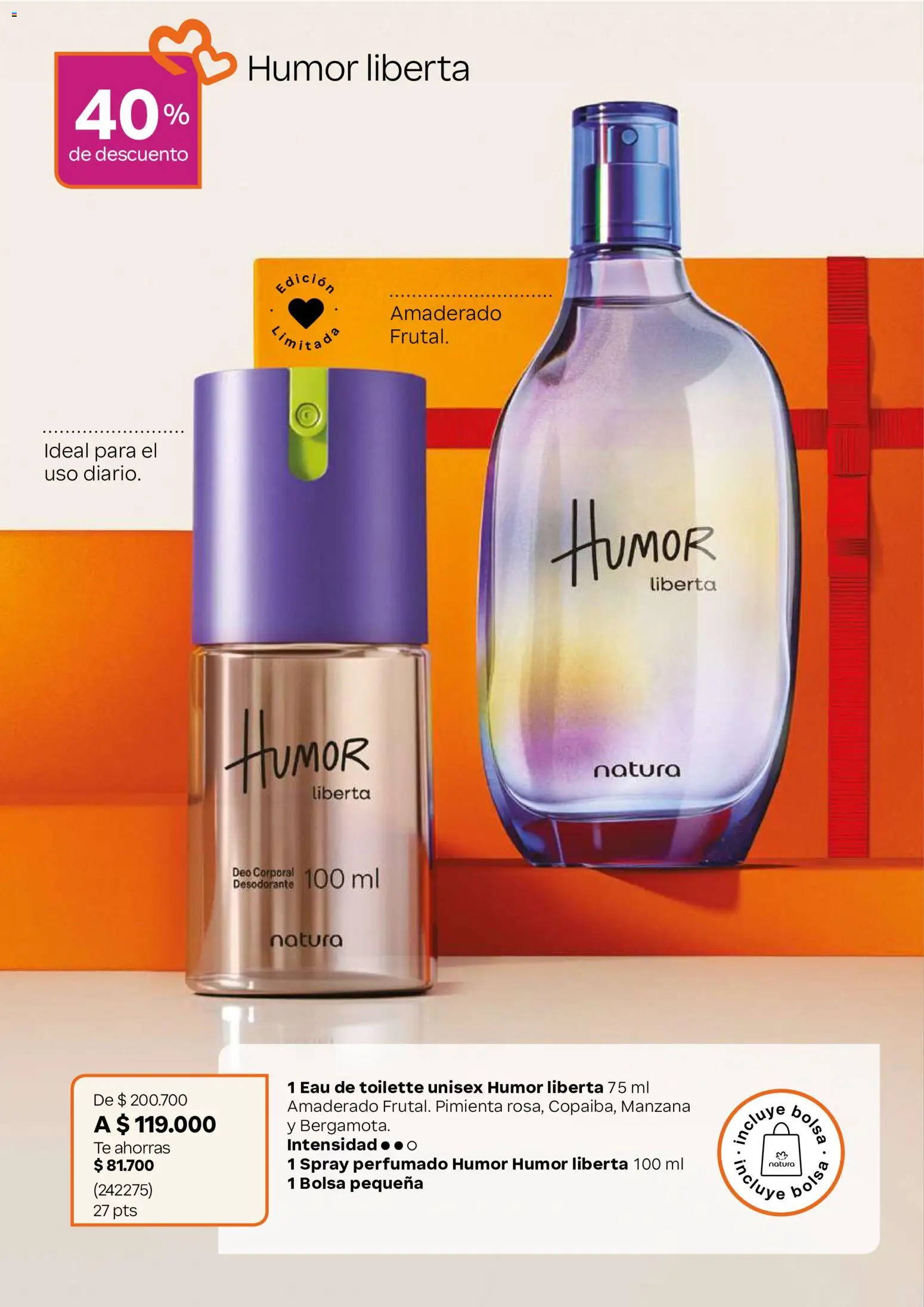 Natura revista - valida desde el 22/07/2026 | Página: 17 | Productos: Té, Bolsa, Manzana, Desodorante