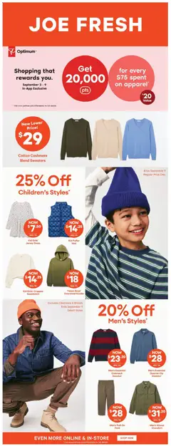 Preview of Real Canadian Superstore weekly flyer / circulaire from shop Real Canadian Superstore valid from Sep 3, 2026 | Page: 38 | Products: Dress, Sweater, Hoodie, Vest