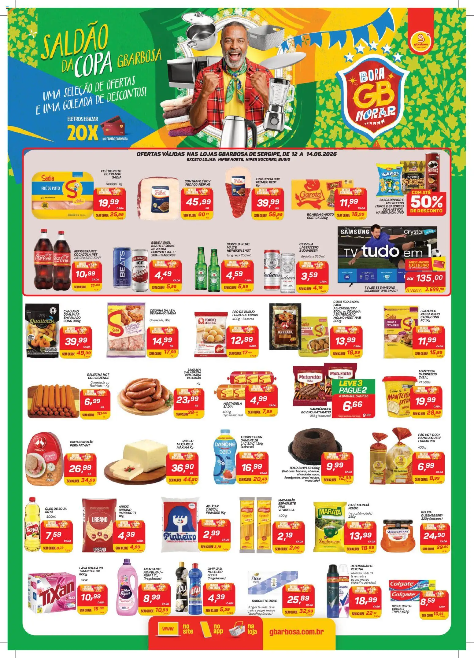 Gbarbosa Folheto - válido de 12.06.2026 | Página: 1 | Produtos: Pimenta, Iogurte, Mortadela, Macarrão
