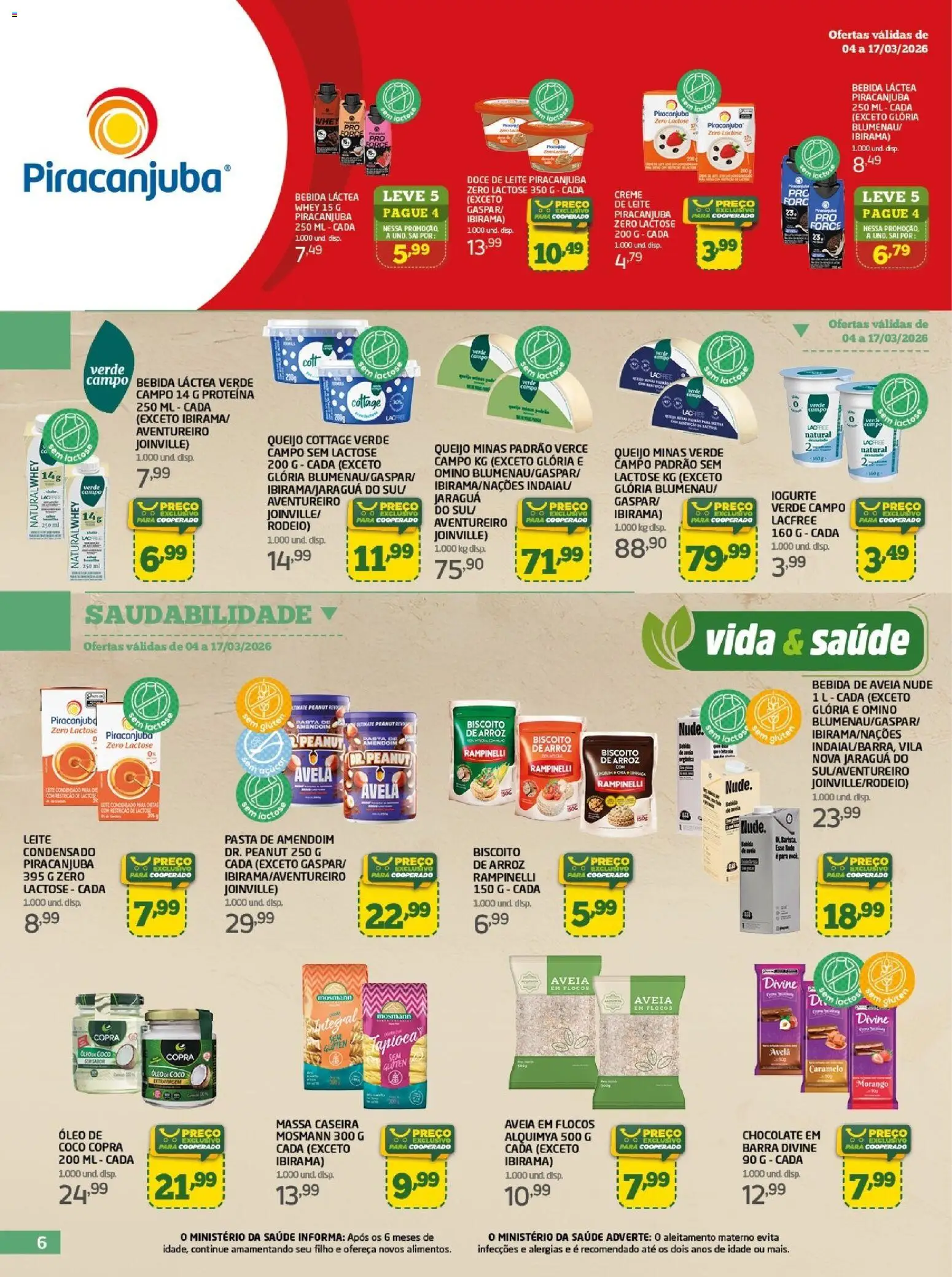 Cooper Folheto - válido de 04.03.2026 | Página: 6 | Produtos: Amendoim, Pasta, Flocos, Pasta de amendoim