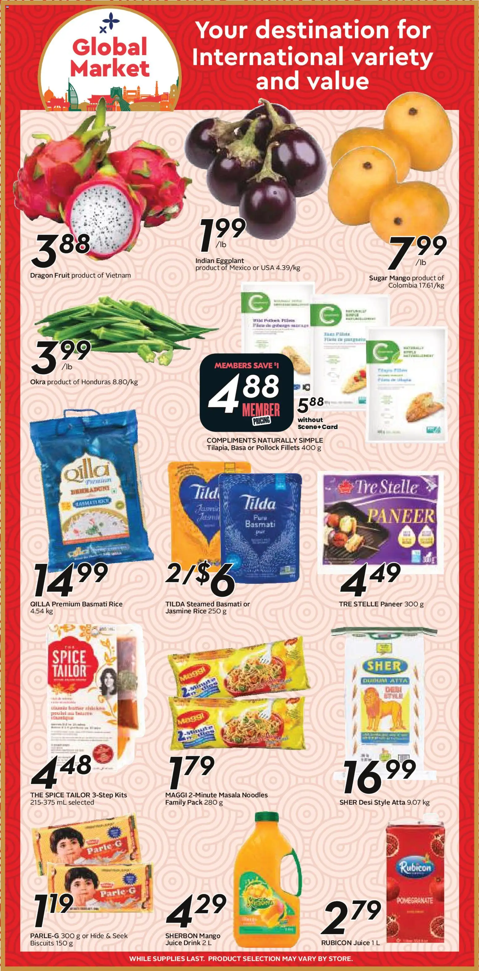 Sobeys flyer valid from 11.06.2026 | Page: 16 | Products: Rice, Noodles, Juice