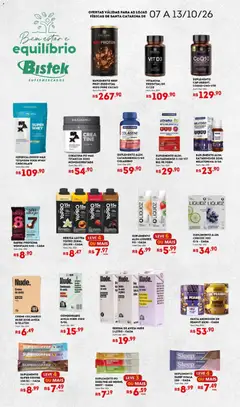 Bistek Supermercados ofertas Bem Estar e Equilíbrio - Pré-Visualização do folheto da loja Bistek Supermercados, válido de 07/10/2026