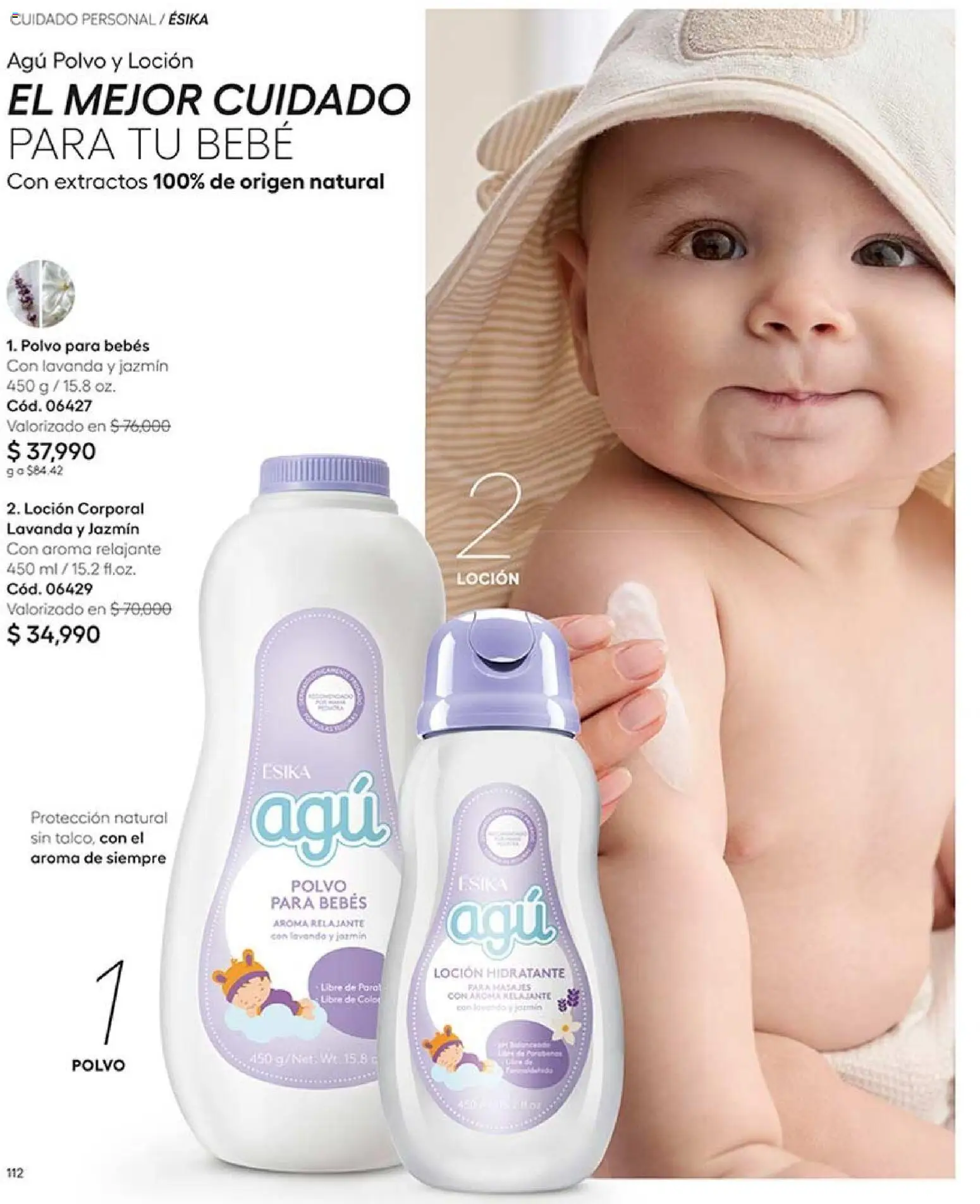 Ésika revista - valida desde el 07/09/2026 | Página: 114 | Productos: Loción, Polvo, Loción corporal