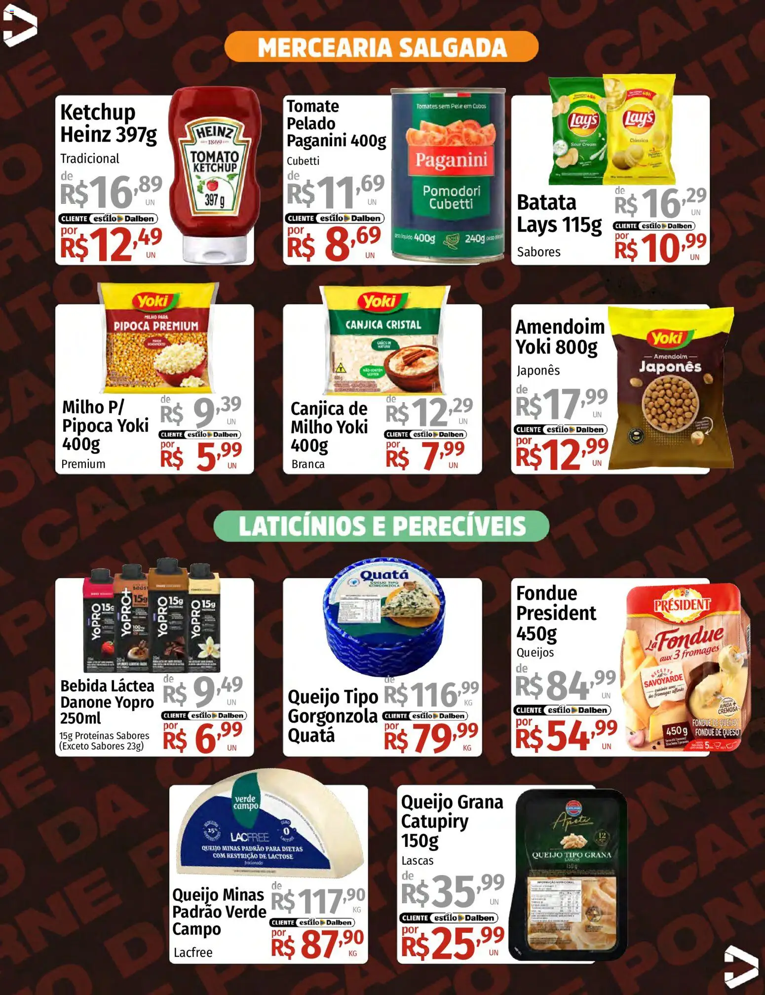 Supermercado Dalben Folheto - válido de 03.06.2026 | Página: 3 | Produtos: Amendoim, Ketchup, Bebida, Batata