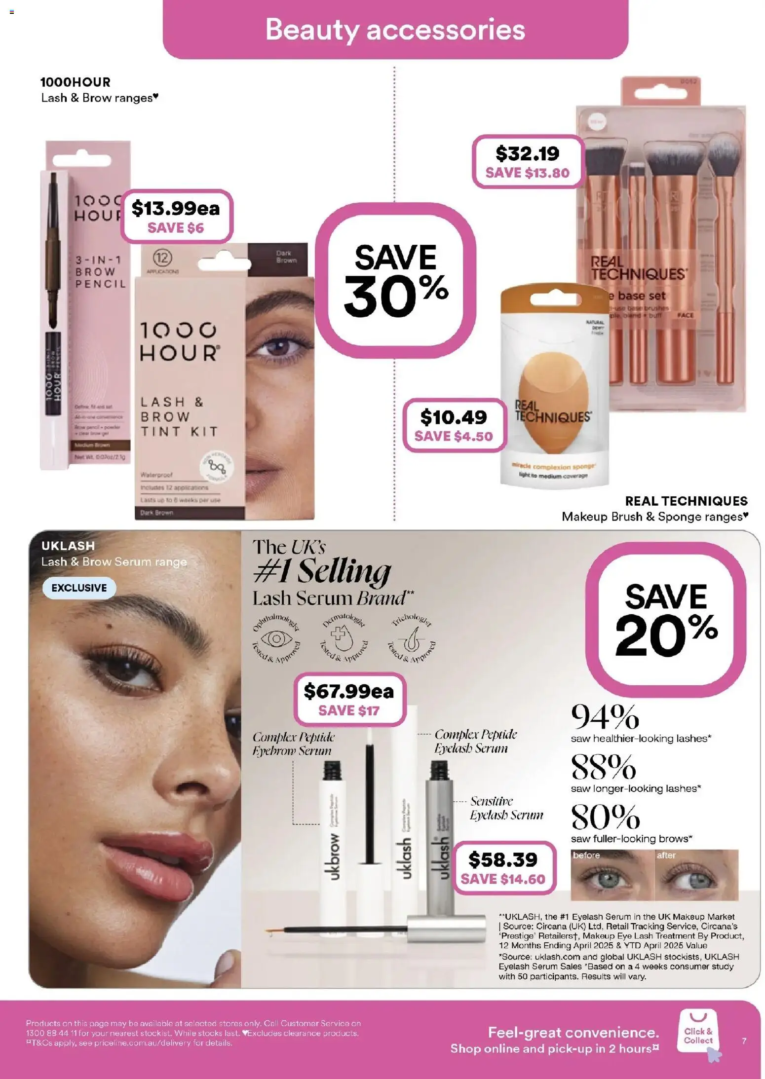Priceline Pharmacy catalogue - valid from 19.02.2026 | Page: 7 | Products: Makeup, Eyebrow, Eyelash serum, Pencil