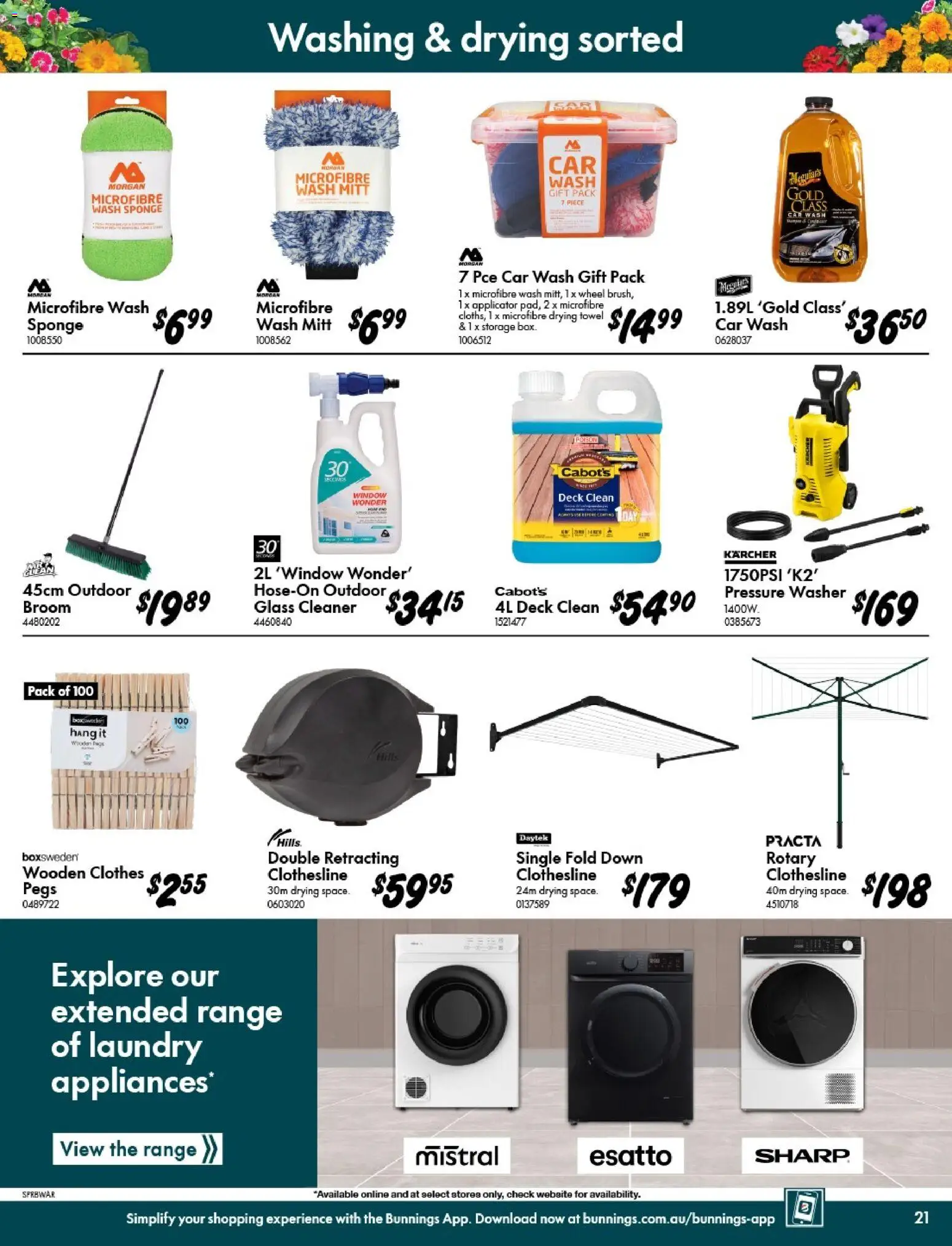 Bunnings Warehouse catalogue - valid from 09/09/2026 | Page: 21 | Products: Cleaner, Window, Sponge, Broom