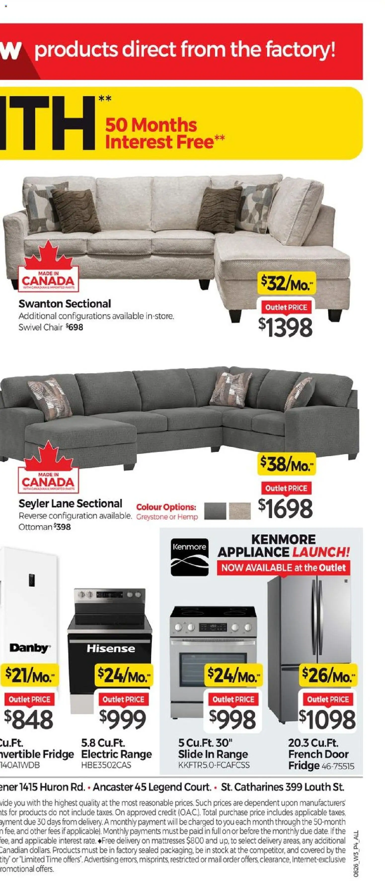 Tepperman's flyer valid from Aug 14, 2026 | Page: 13 | Products: Mattresses, Chair, Door