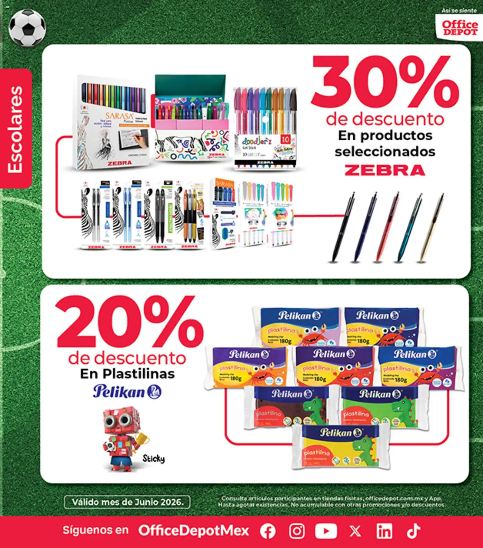 Nuevas ofertas de Office Depot válidas en toda la República Mexicana desde el 01.06.2026. ¡Encuentra las mejores ofertas en Office Depot catálogo! | Página: 18