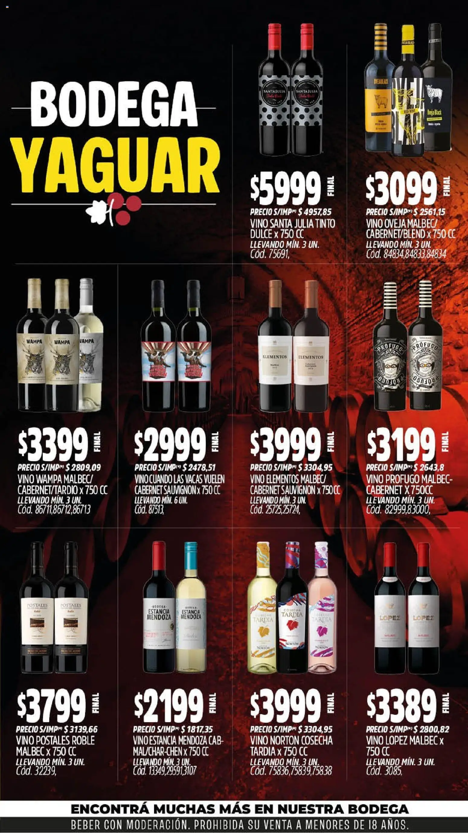 Yaguar - Oferta Semanal Neuquen │ válido desde el 14/09/2026 | Página: 6 | Productos: Dulce, Vino