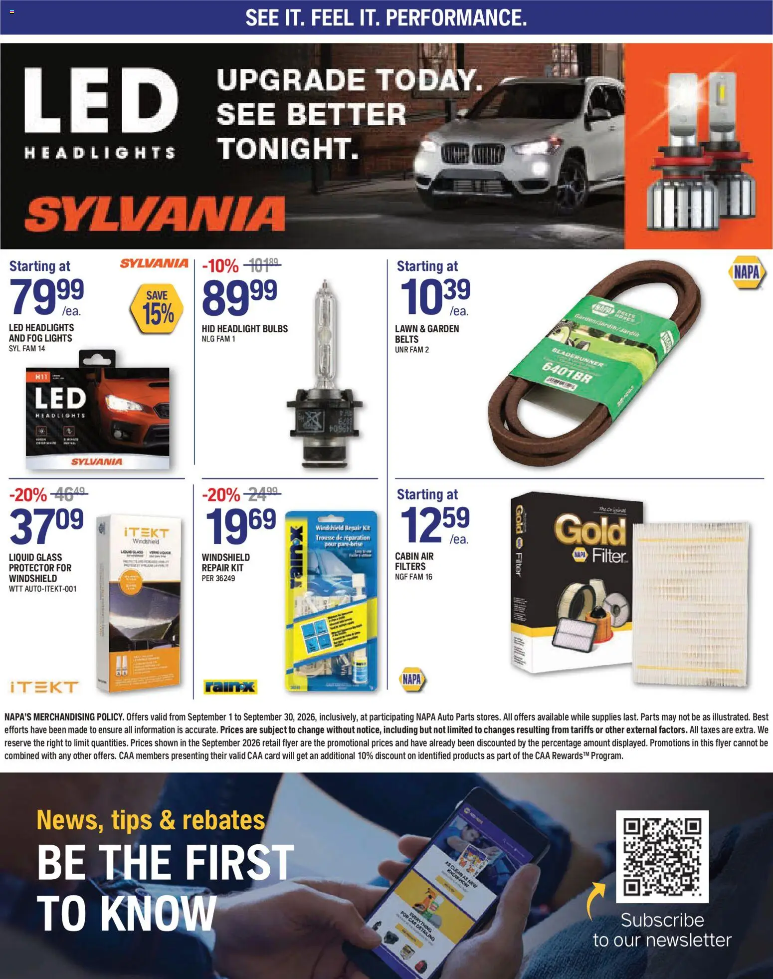 NAPA Auto Parts flyer valid from Sep 1, 2026 | Page: 8