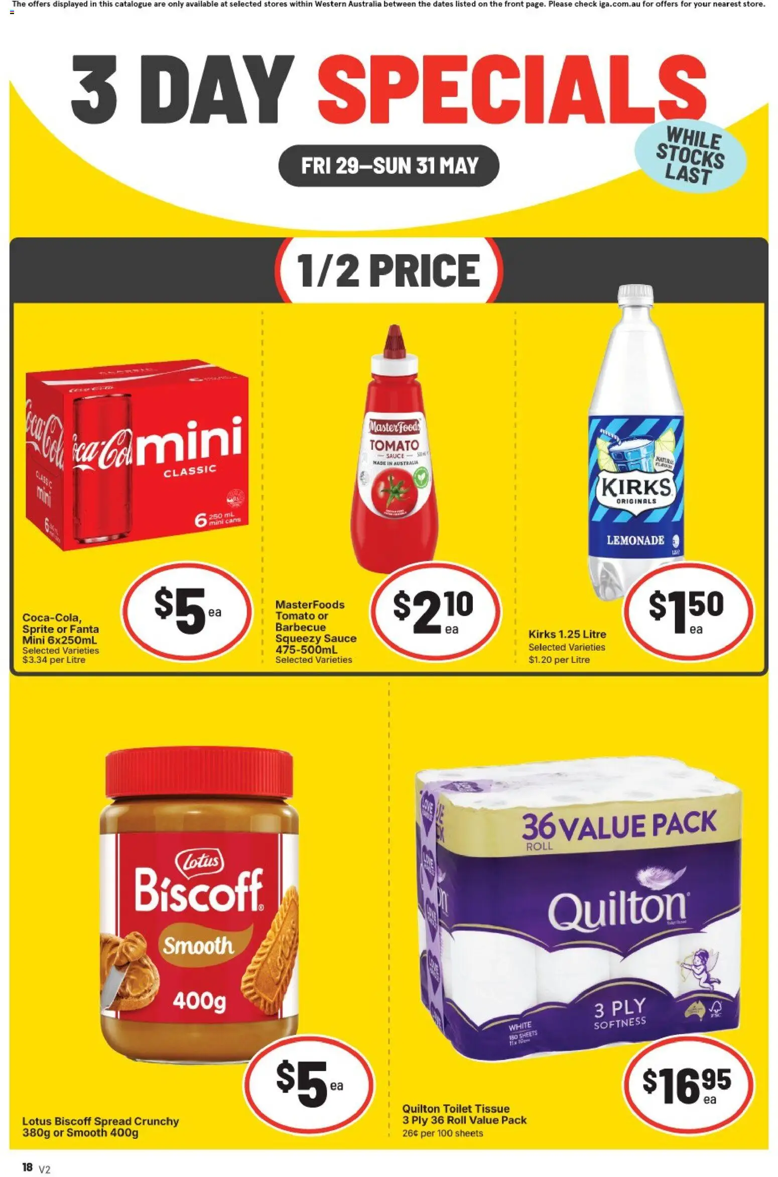 IGA catalogue - valid from 29.05.2026 | Page: 2 | Products: Toilet, Sauce