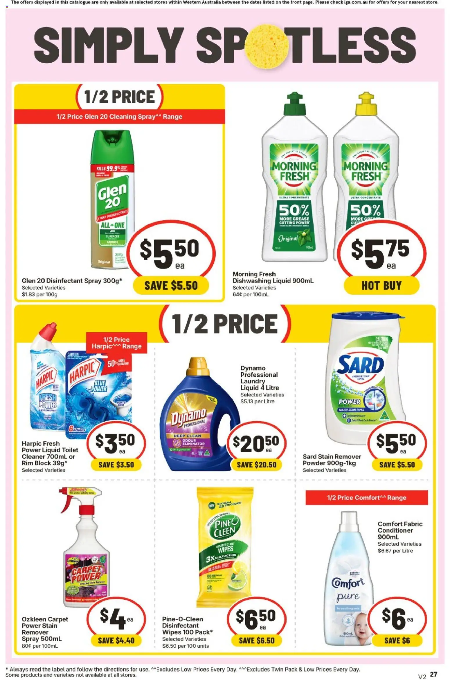 IGA catalogue - valid from 26/08/2026 | Page: 27 | Products: Carpet, Powder, Cleaner, Conditioner