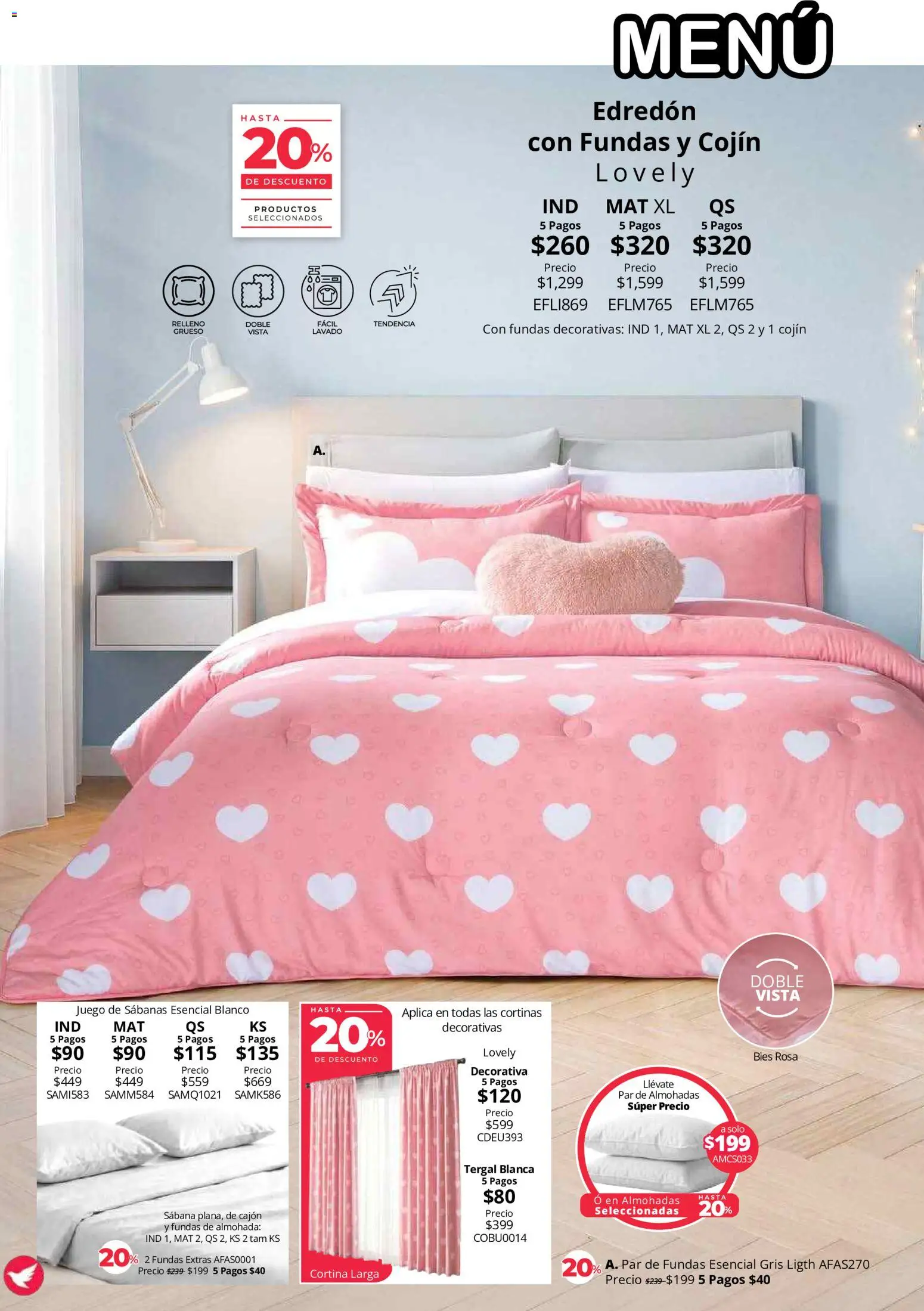 Nuevas ofertas de Colchas Concord válidas en toda la República Mexicana desde el 01/08/2026. ¡Encuentra las mejores ofertas en Colchas Concord catálogo! | Página: 33 | Productos: Juego, Almohada, Sabanas, Cortinas