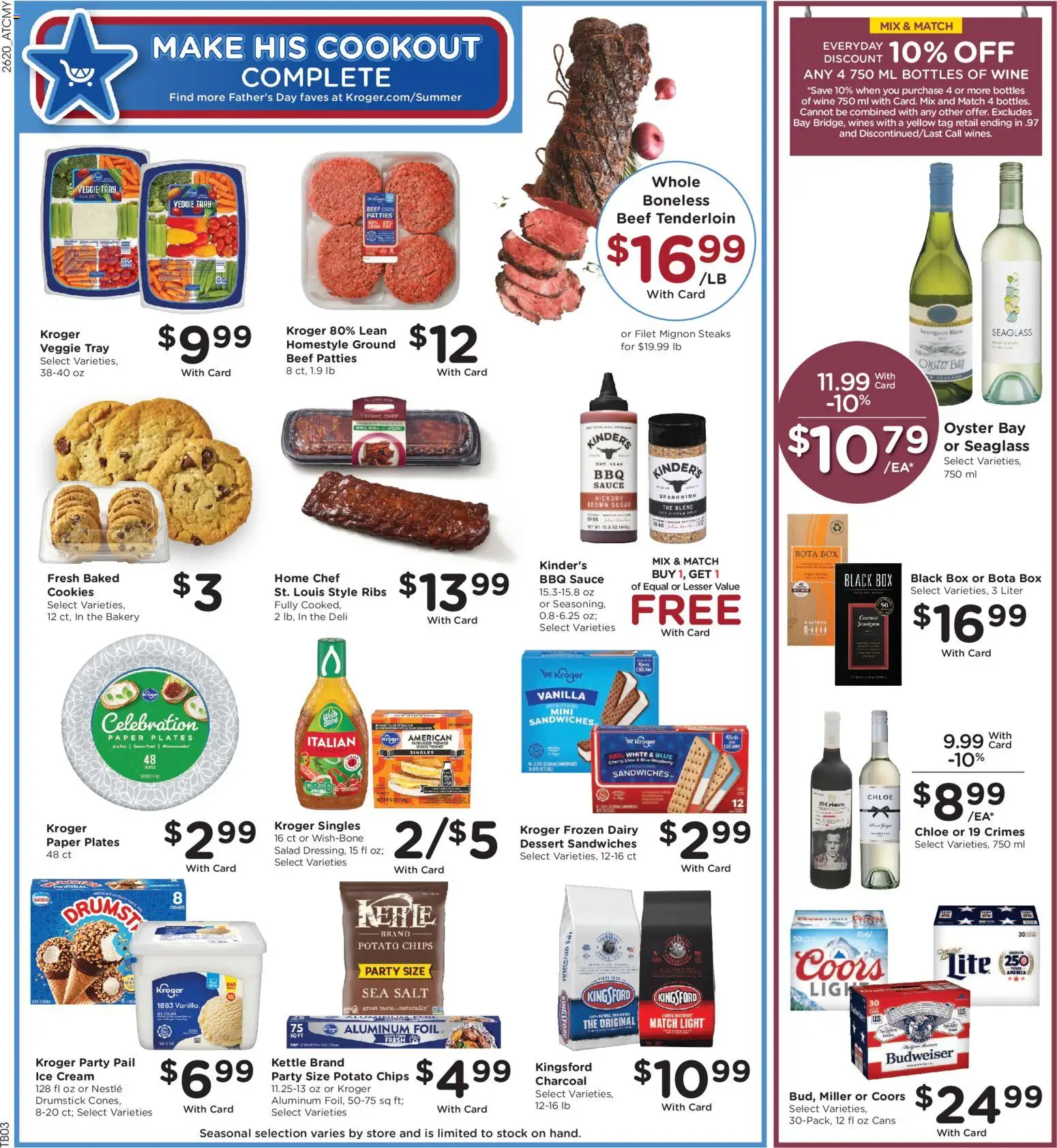 Kroger Weekly Ad - valid from 17.06.2026 | Page: 4 | Products: Cookies, Salt, Dress, Kettle