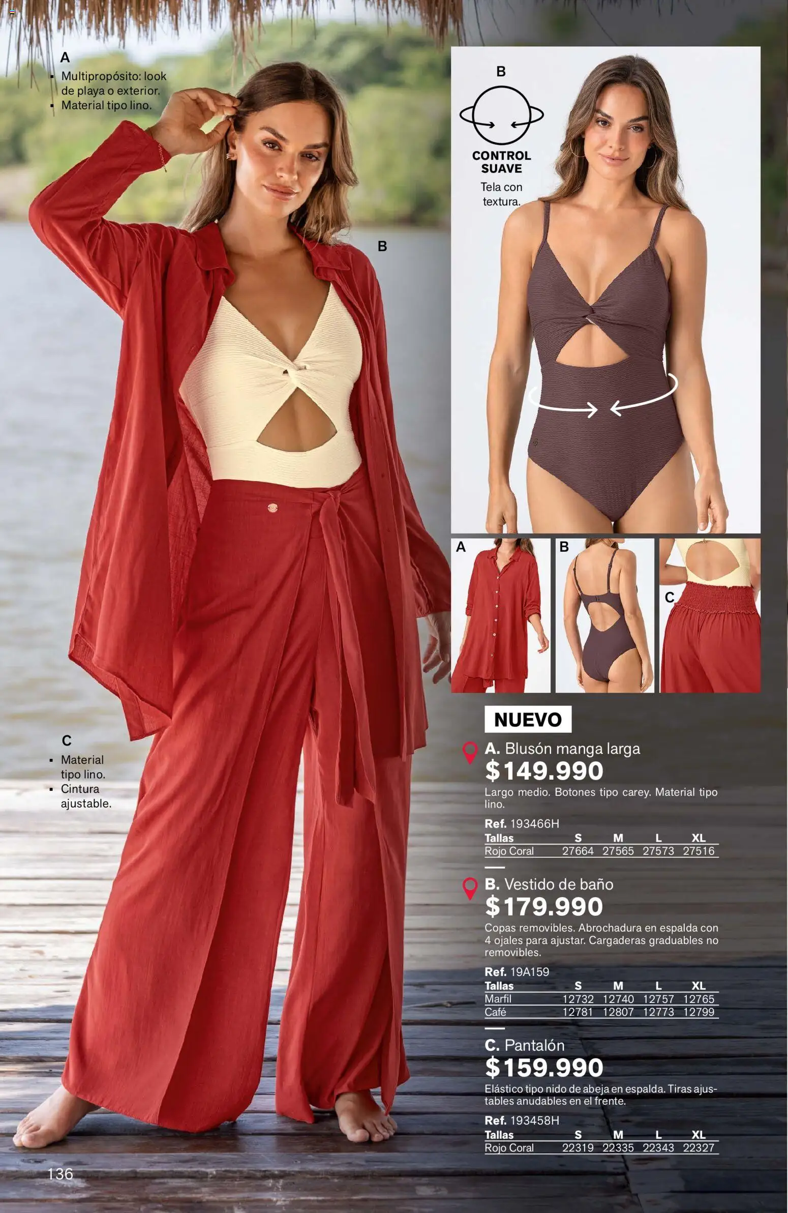 Leonisa revista - valida desde el 04.06.2026 | Página: 136 | Productos: Baño, Vestido, Vestido de baño, Café