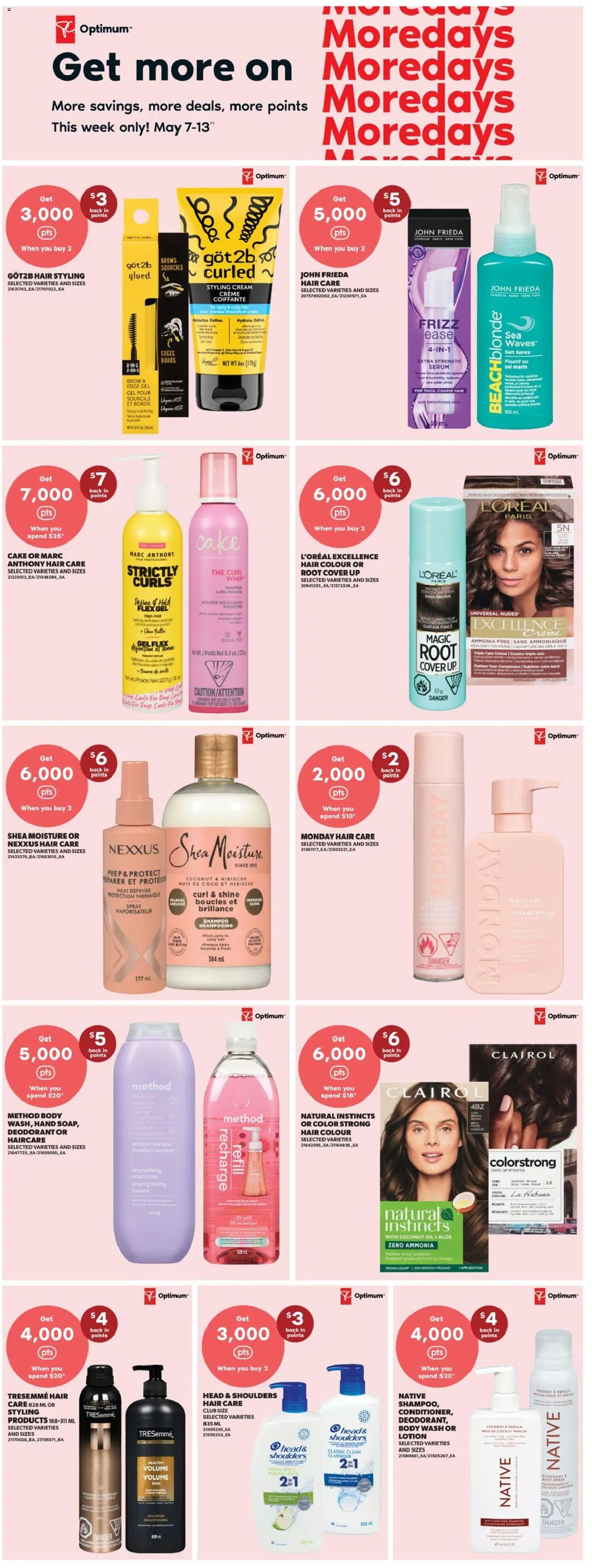 Real Canadian Superstore flyer valid from 07.05.2026 | Page: 16 | Products: Concealer, Shampoo, Deodorant, Butter