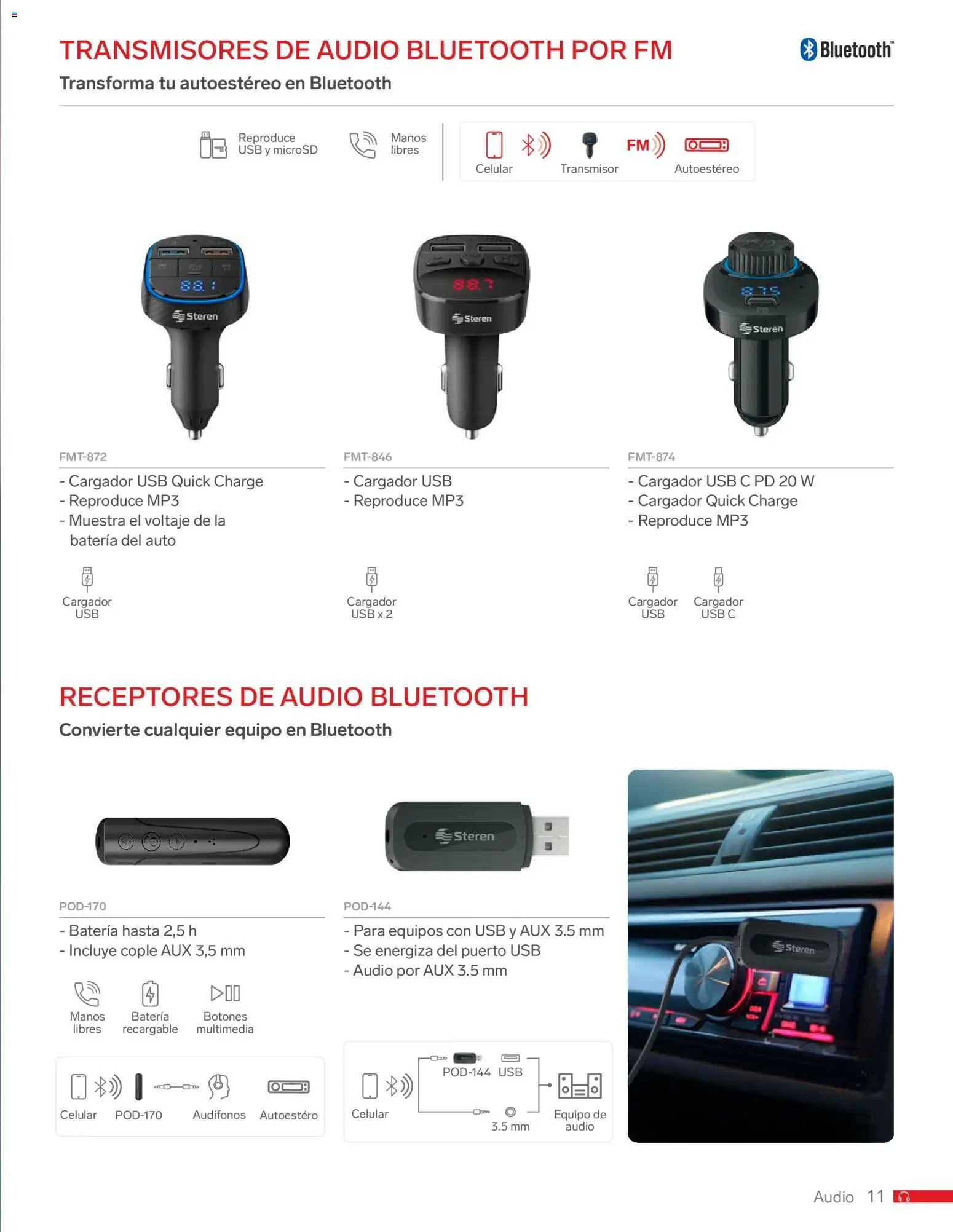 Nuevas ofertas de Steren válidas en toda la República Mexicana desde el 01.01.2026. ¡Encuentra las mejores ofertas en Steren catálogo! | Página: 23 | Productos: Usb, Mp3, Cargador, Batería