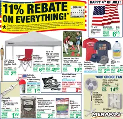 Preview of Menards weekly ads valid from 06/25/2026