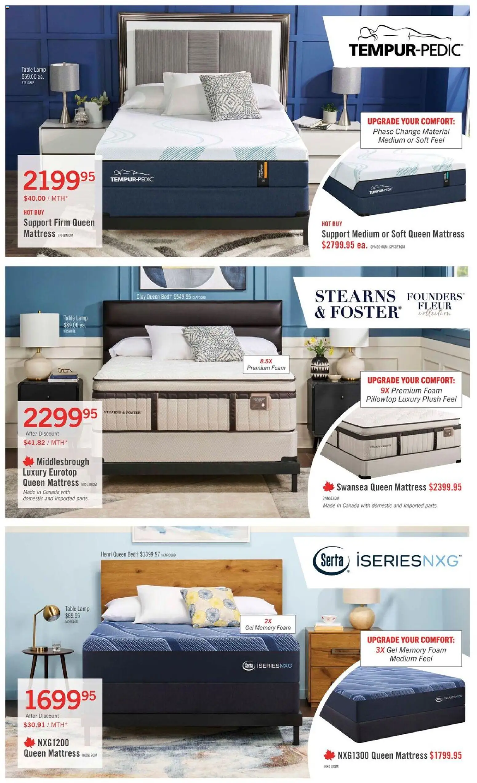 The Brick flyer valid from Aug 20, 2026 | Page: 3 | Products: Table lamp, Foam, Mattress, Table