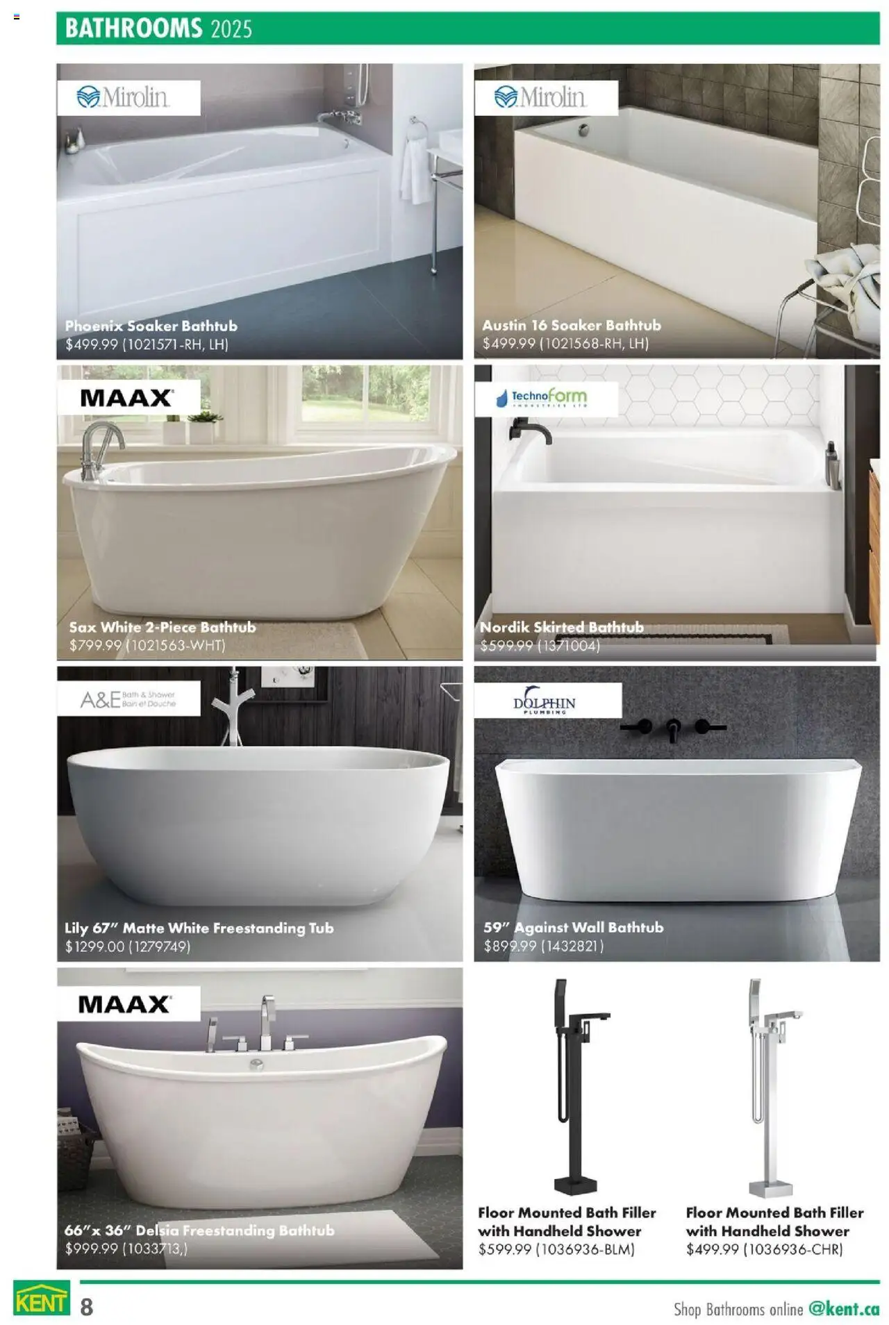 Kent flyer valid from 04.09.2025 | Page: 8 | Products: Bath, Shower