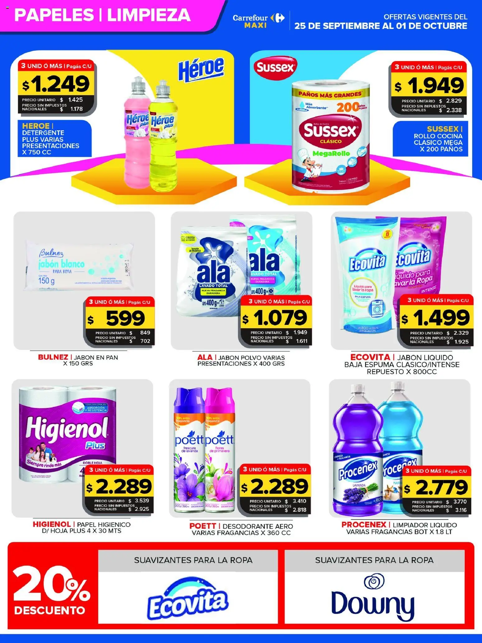 Carrefour Maxi catálogo │ válido desde el 25/09/2026 | Página: 4 | Productos: Cocina, Fragancia, Pan, Limpiador