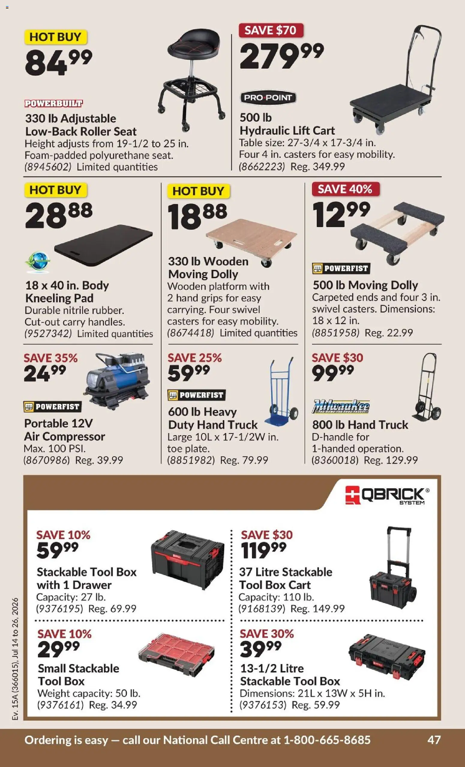 Princess Auto flyer valid from Jul 14, 2026 | Page: 60 | Products: Table, Box