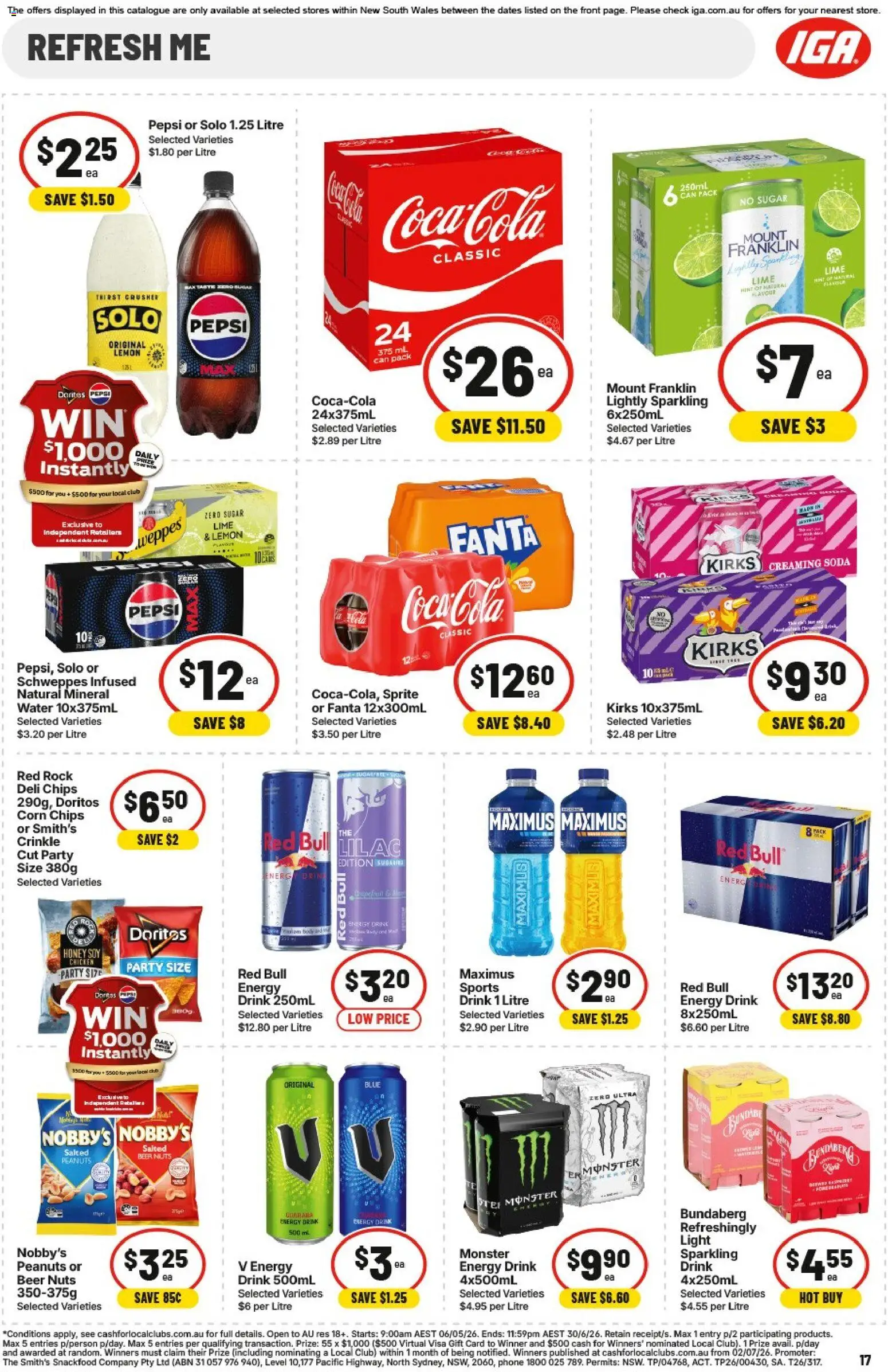 IGA catalogue - valid from 27.05.2026 | Page: 17 | Products: Tomatoes, Pasta, Sauce