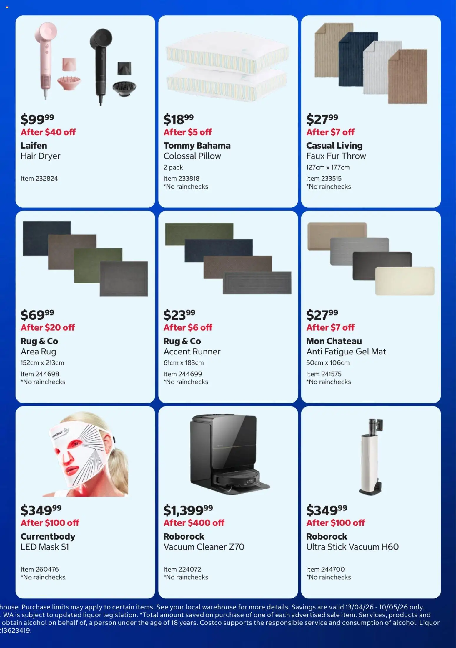 Costco catalogue - valid from 13.04.2026 | Page: 3 | Products: Fur, Cleaner, Mask, Dryer