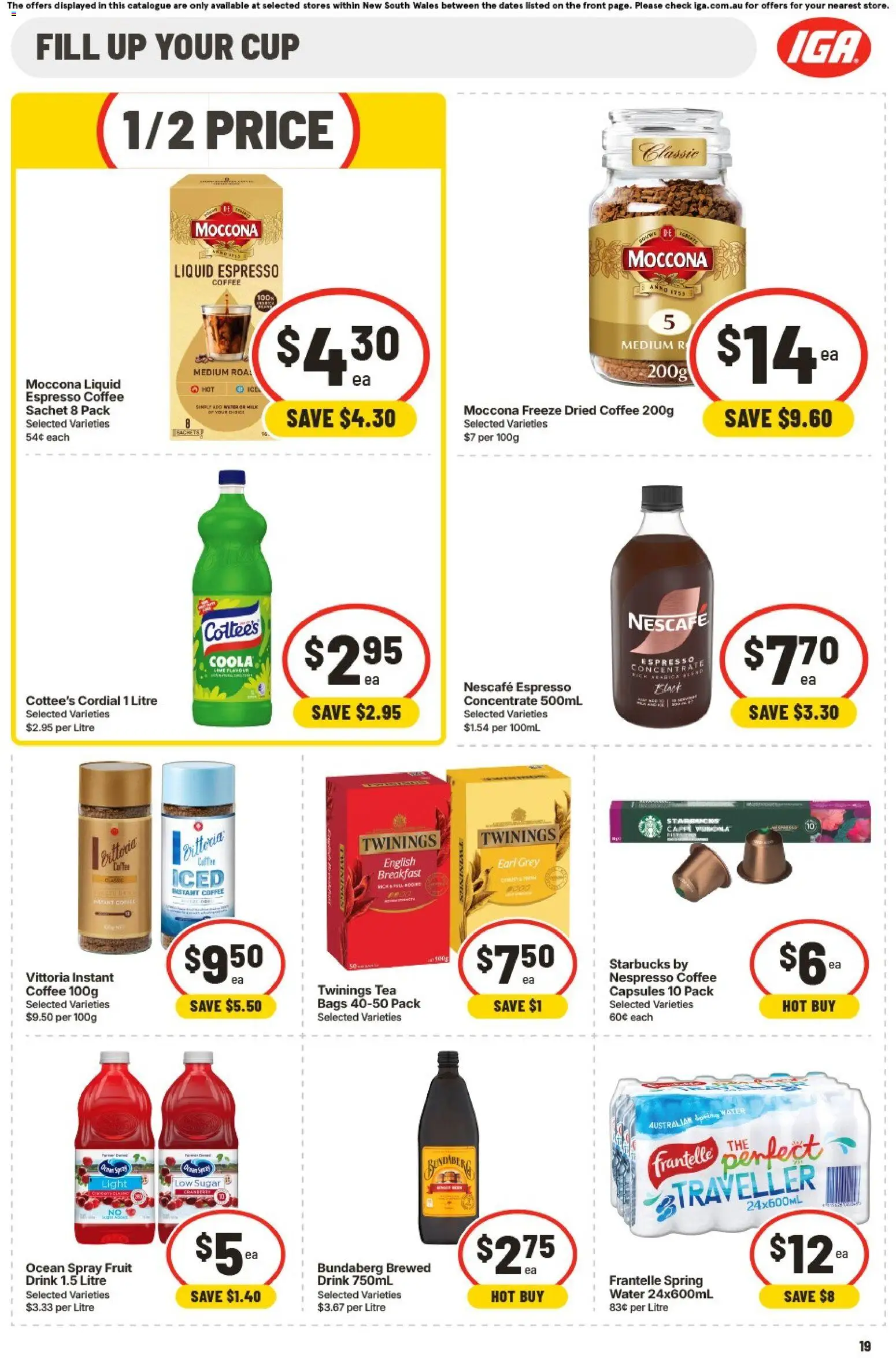 IGA catalogue - valid from 02/09/2026 | Page: 18 | Products: Water, Sugar, Lime, Moccona