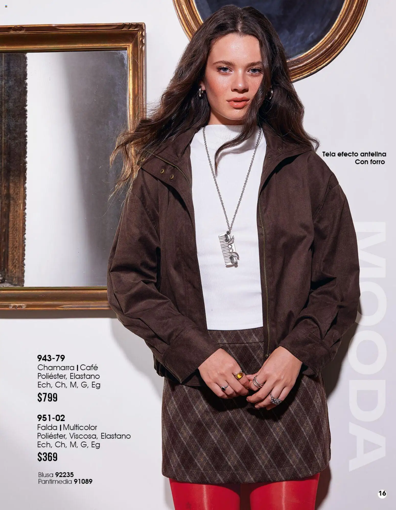Nuevas ofertas de Cklass válidas en toda la República Mexicana desde el 11/09/2026. ¡Encuentra las mejores ofertas en Cklass catálogo Mooda Invierno! | Página: 17 | Productos: Blusa, Chamarra, Café, Falda