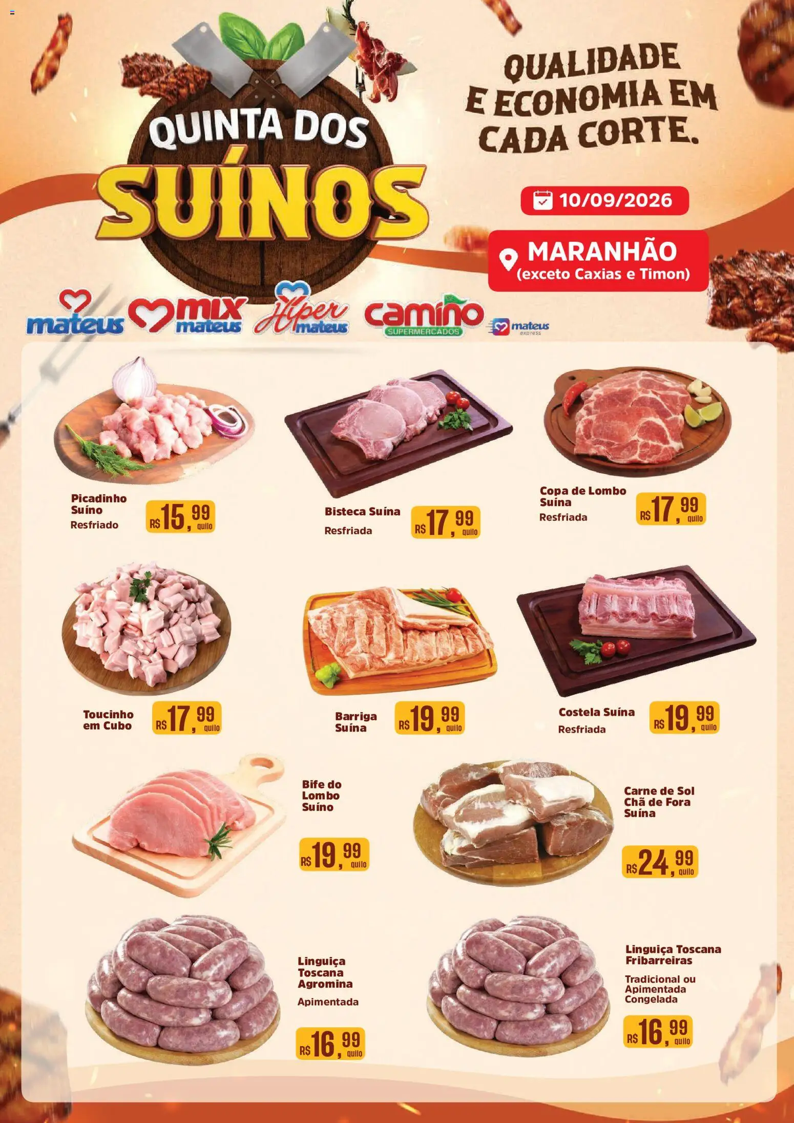 Mateus Folheto - válido de 10/09/2026 | Página: 1 | Produtos: Lombo, Copa, Chá, Carne