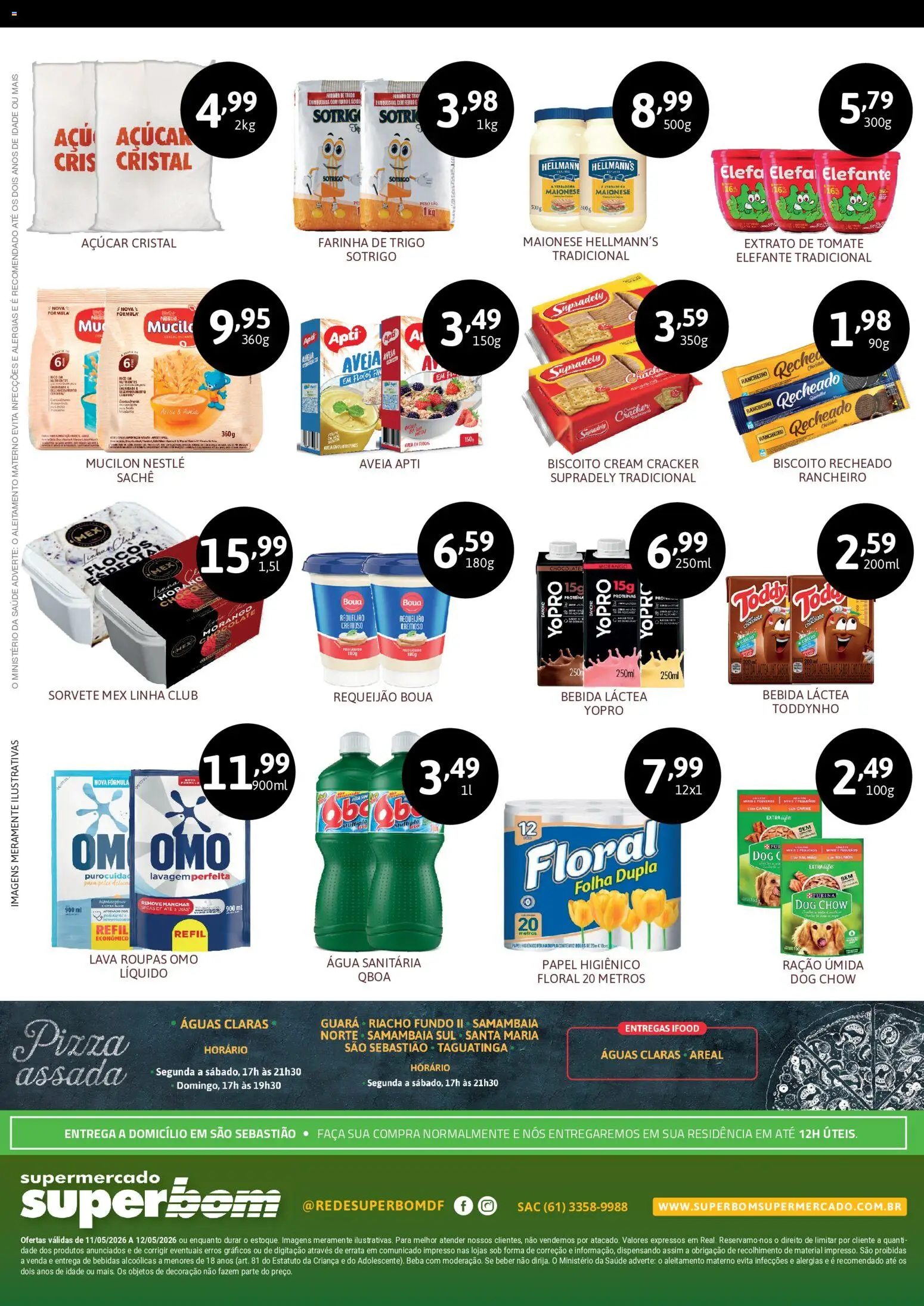Superbom Folheto - válido de 11.05.2026 | Página: 2 | Produtos: Biscoito, Farinha de trigo, Faca, Aveia