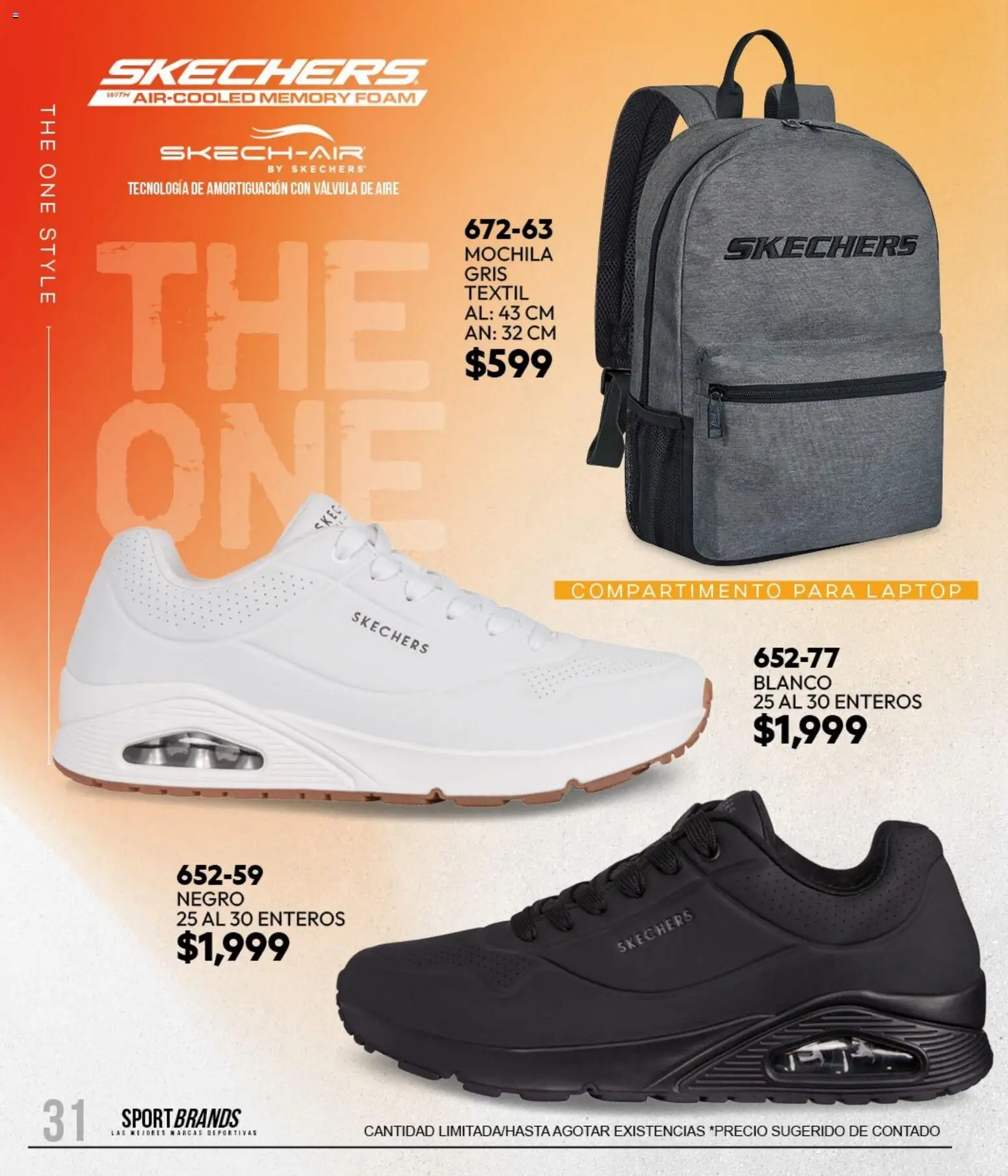 Nuevas ofertas de Cklass válidas en toda la República Mexicana desde el 11/09/2026. ¡Encuentra las mejores ofertas en Cklass catálogo Sportbrands Caballero Invierno! | Página: 40 | Productos: Mochila, Válvula, Laptop